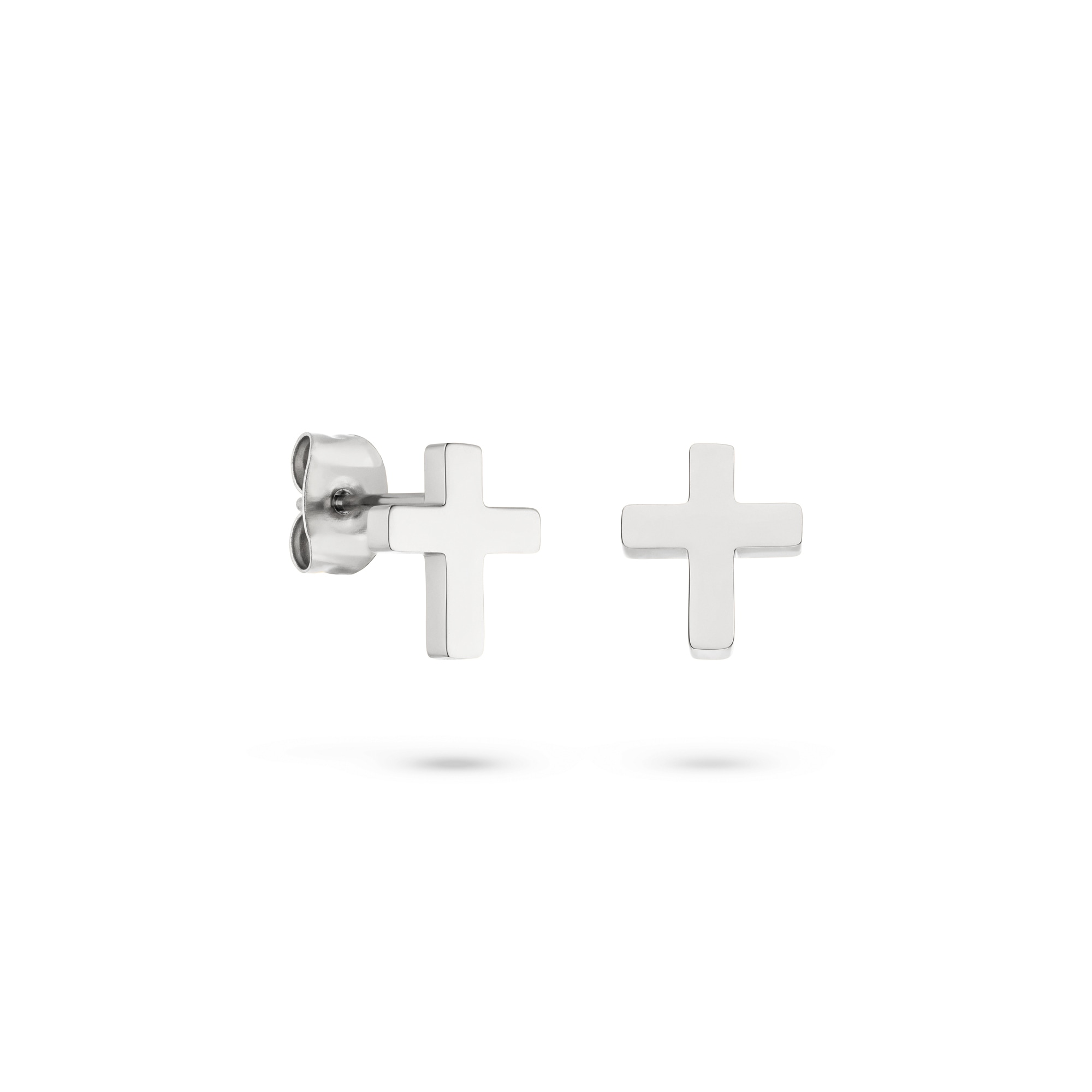 s.Oliver Paar Ohrstecker »Modern Cross, Kreuz-Optik«