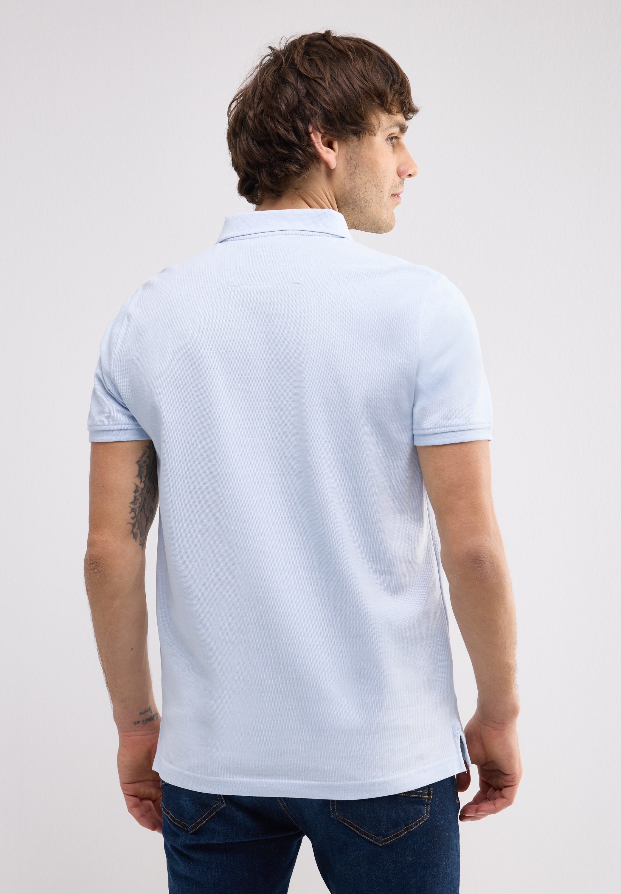 STREET ONE MEN Poloshirt, aus reiner Baumwolle
