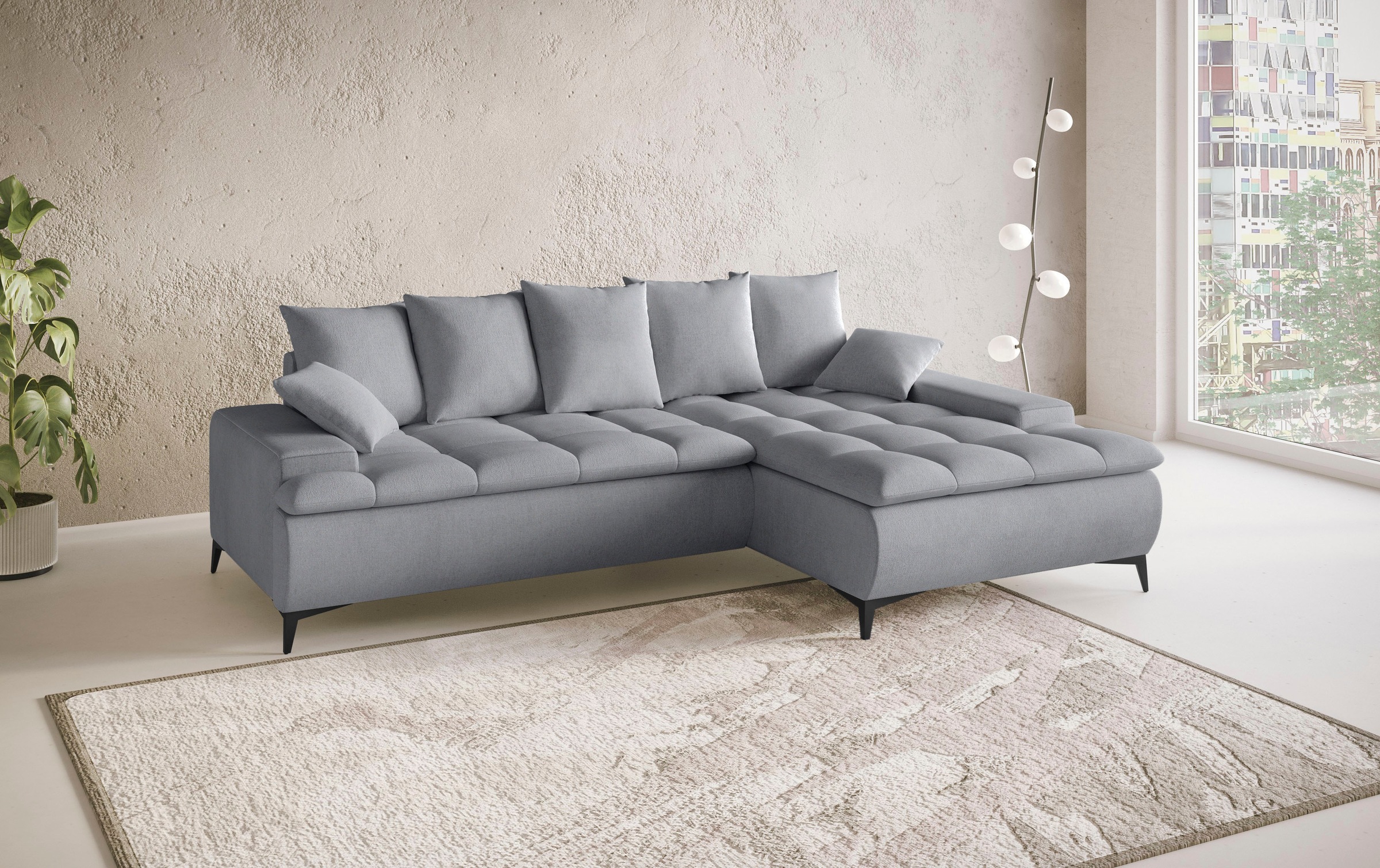 Mr. Couch Ecksofa »Haiti III, L-Form«, Mit Kaltschaum, bis 140 kg belastbar