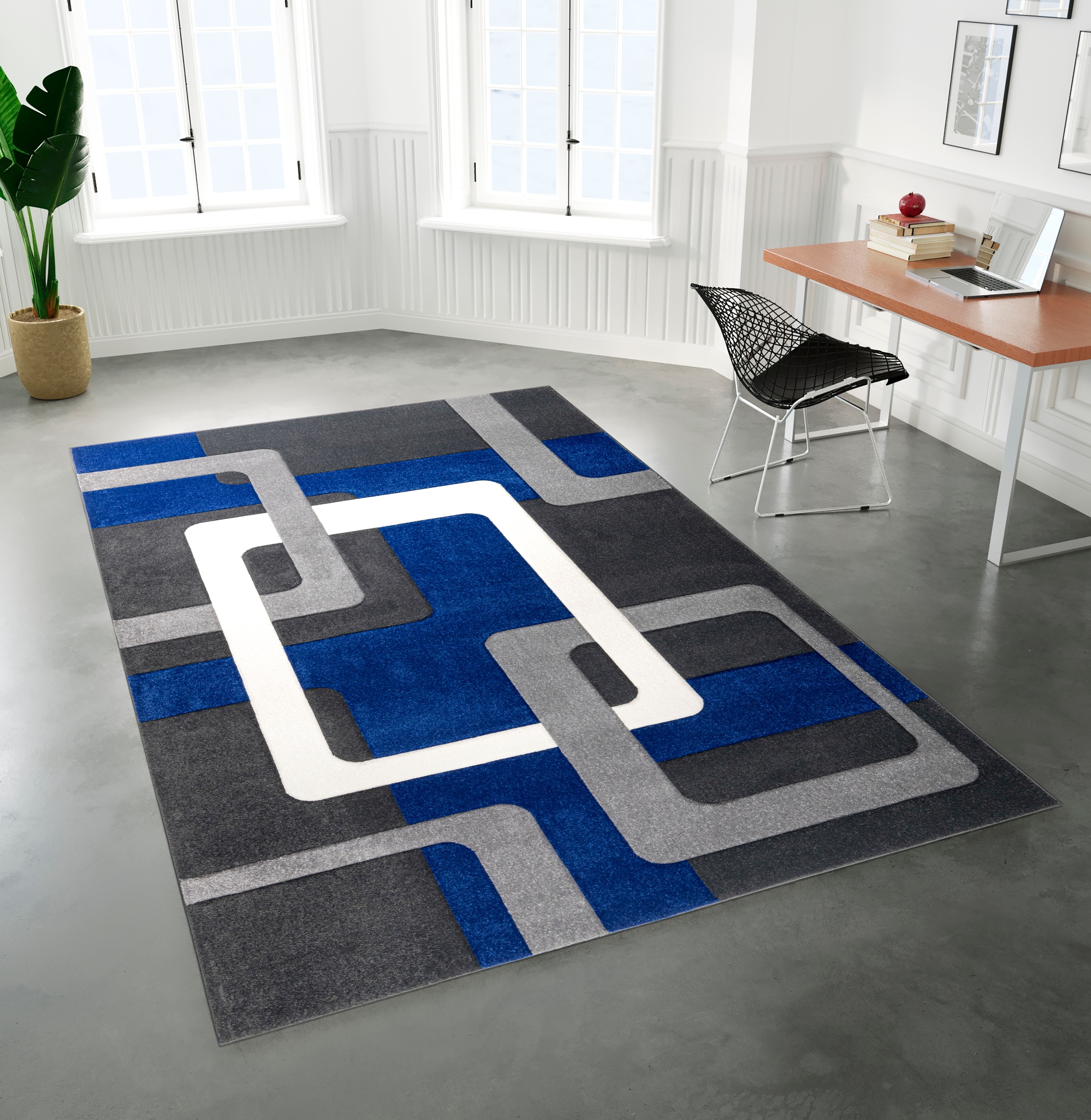 my home »Maxim«, Hoch-Tief-Effekt, | 3D-Design Rechnung BAUR Teppich auf Kurzflor, rechteckig