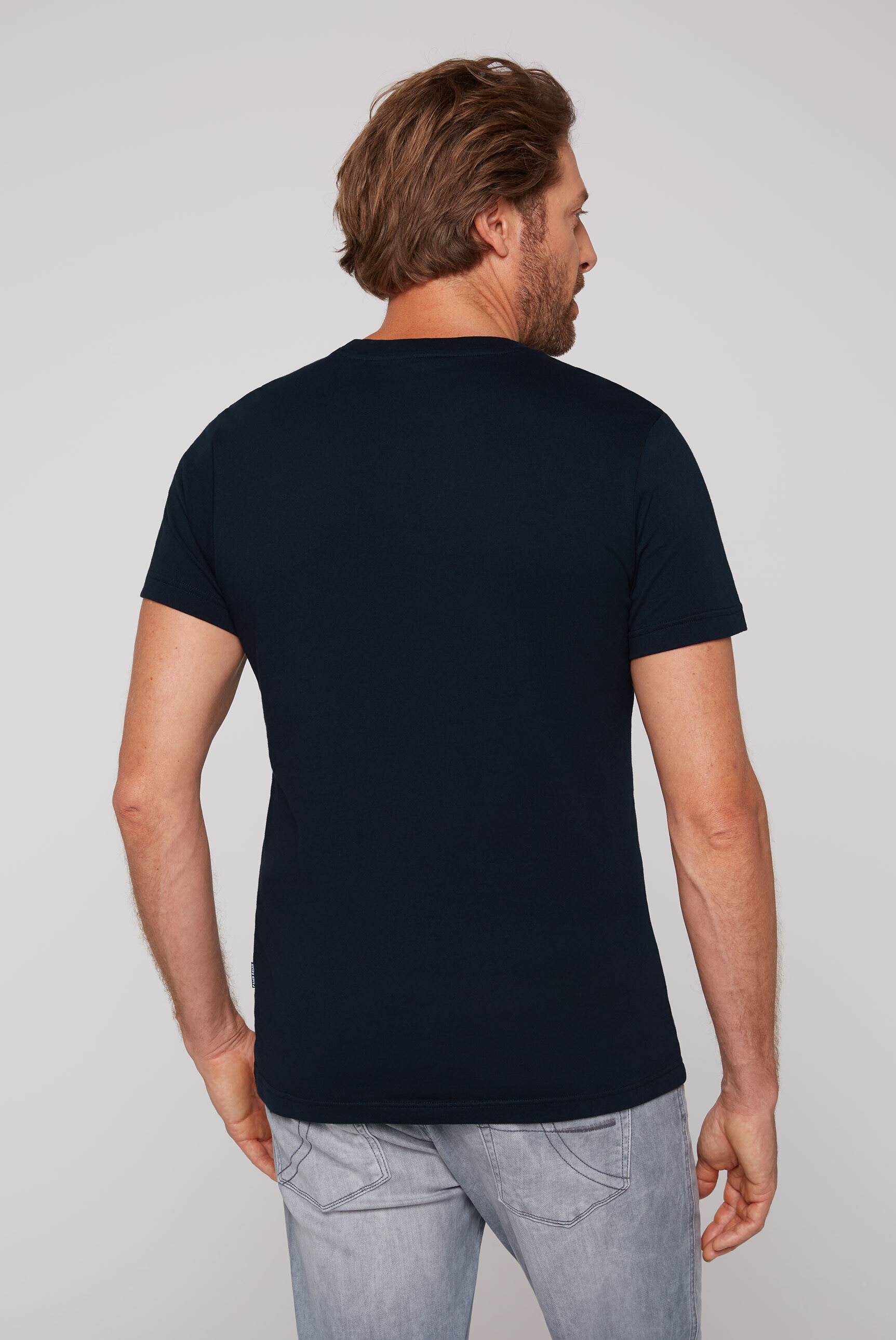 CAMP DAVID Rundhalsshirt, aus Baumwolle