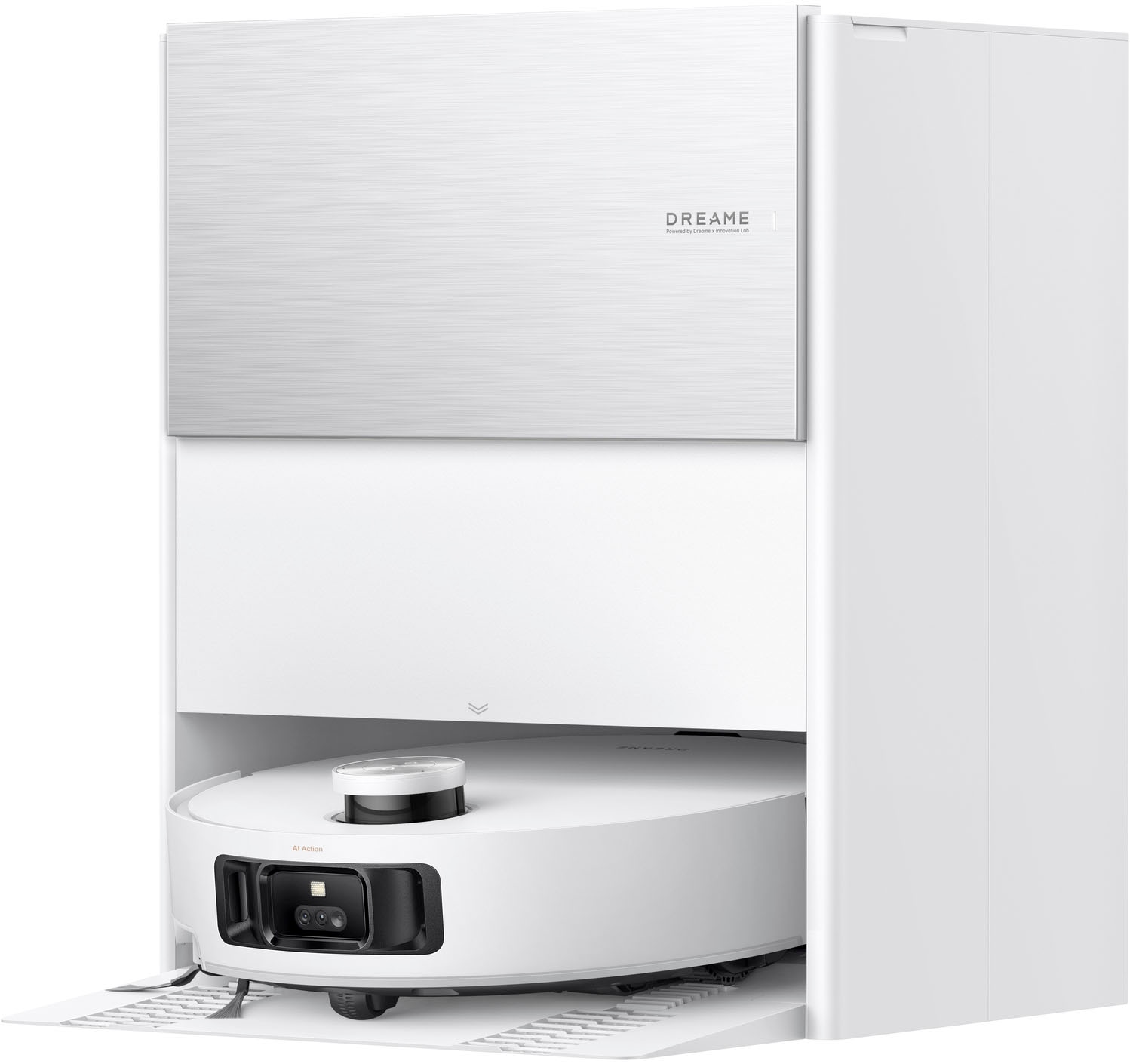 Dreame Nass-Trocken-Saugroboter »mit Wischfunktion Aqua10 Roller« Warmwasser-Wischsystem, Rollenmopp, überwindet Hindernisse, 30.000 Pa