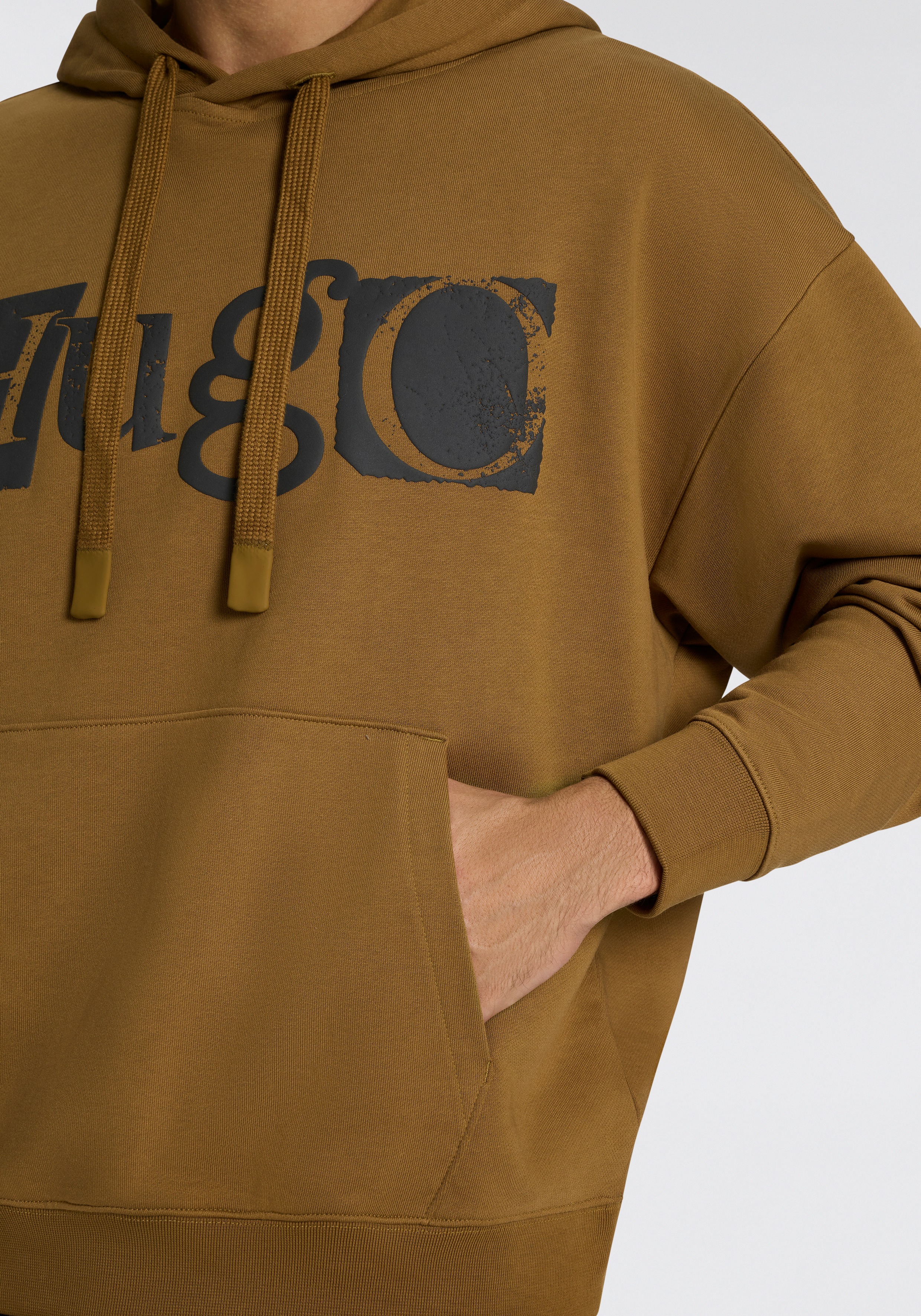 Thumbnail - HUGO Blue Kapuzensweatshirt "Nildi" mit großem HUGO-Druck