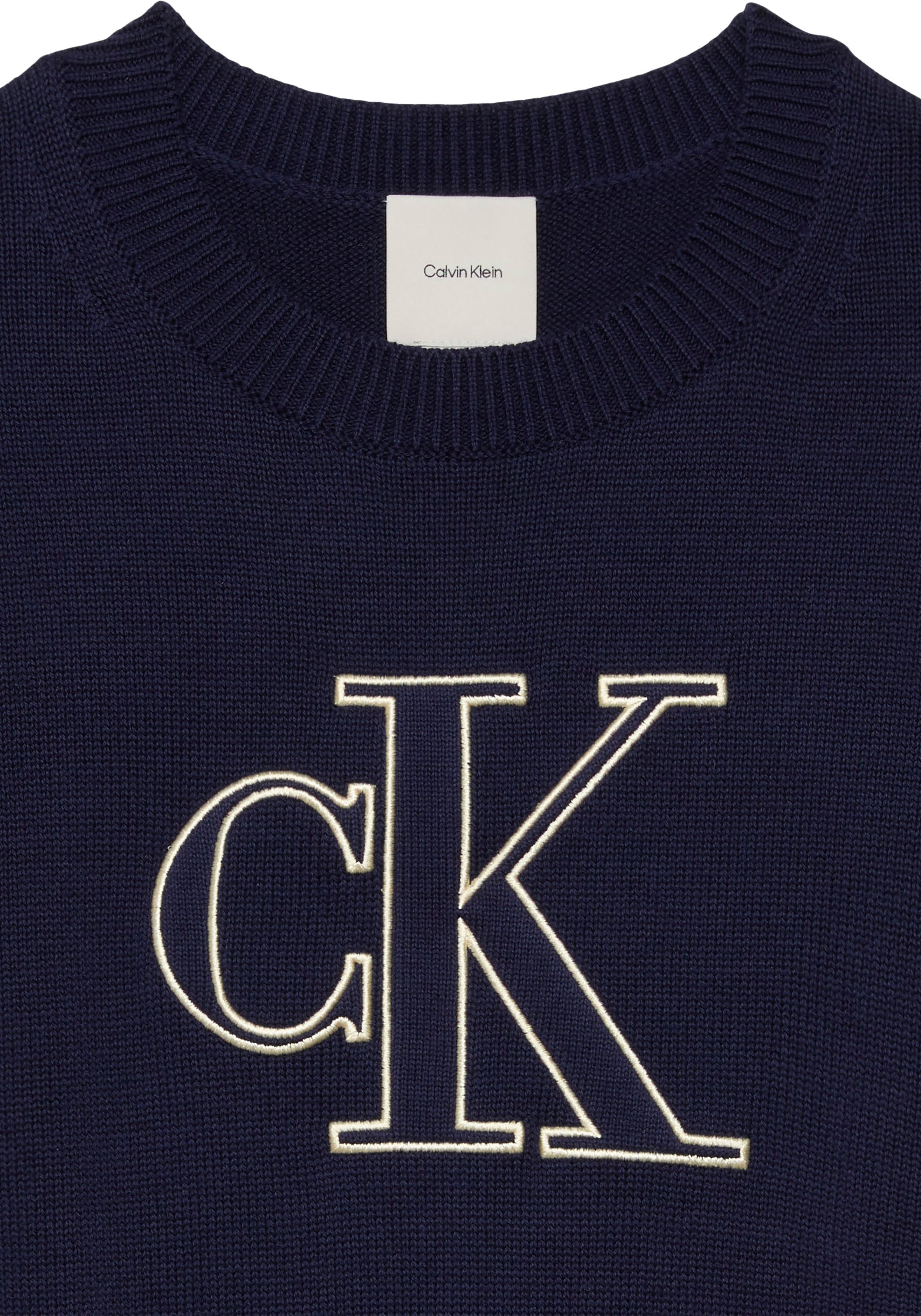 Calvin Klein Jeans Kurzarmpullover Regular fit, mit Logoschriftzug