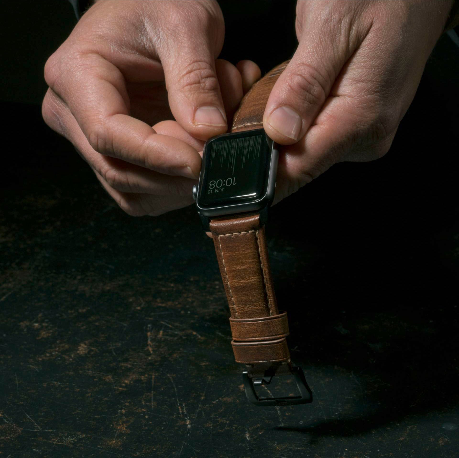 Black Friday Nomad Smartwatch-Armband »Strap | Lthr. 42/44/45/49mm« Brown BAUR Trad. Connect