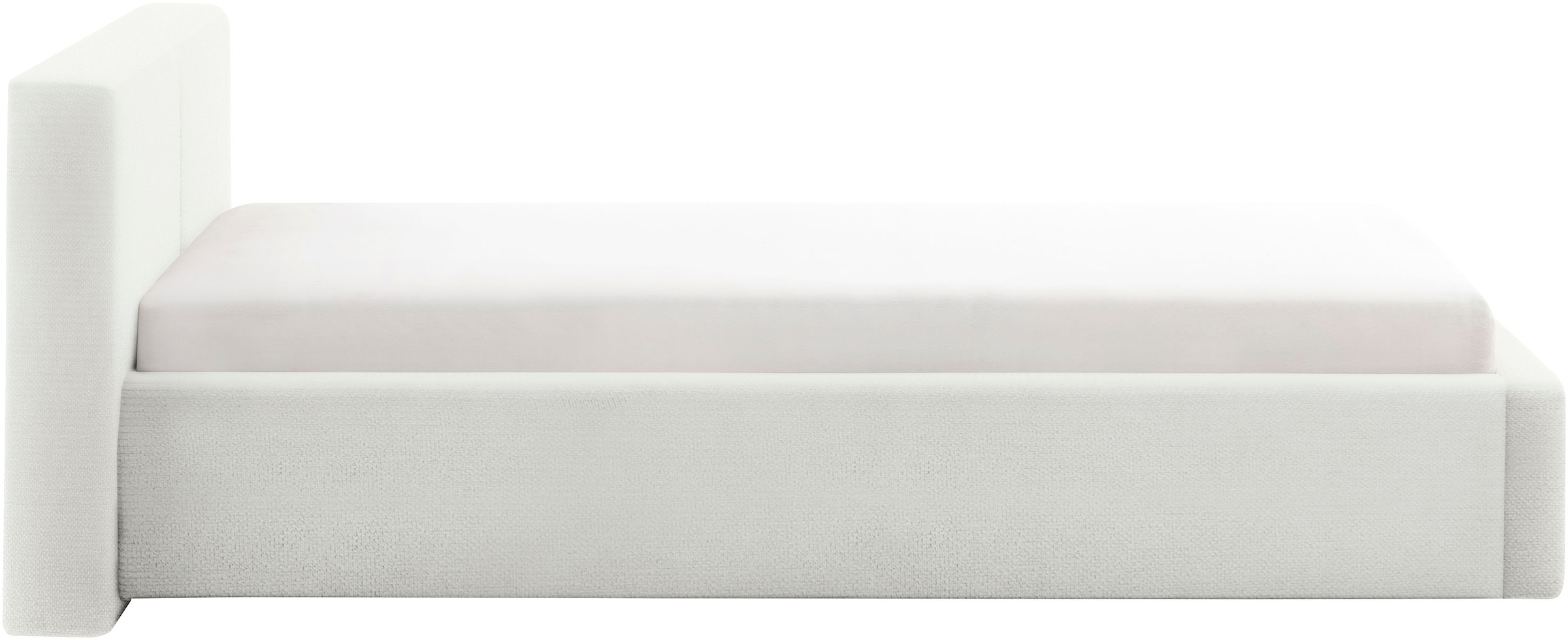 meise.möbel Polsterbett »Cube wahlweise mit Matratze und Bettkasten« extra flaches Kopfteil, erhältlich in den Breiten 140cm, 160cm & 180cm