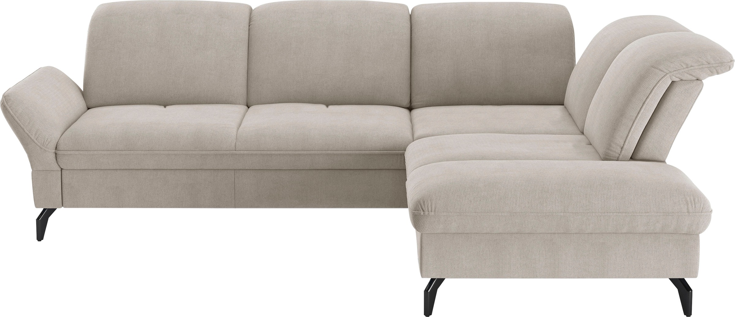 Sit & More Leandro L-Shape Corner Sofa Beige 7