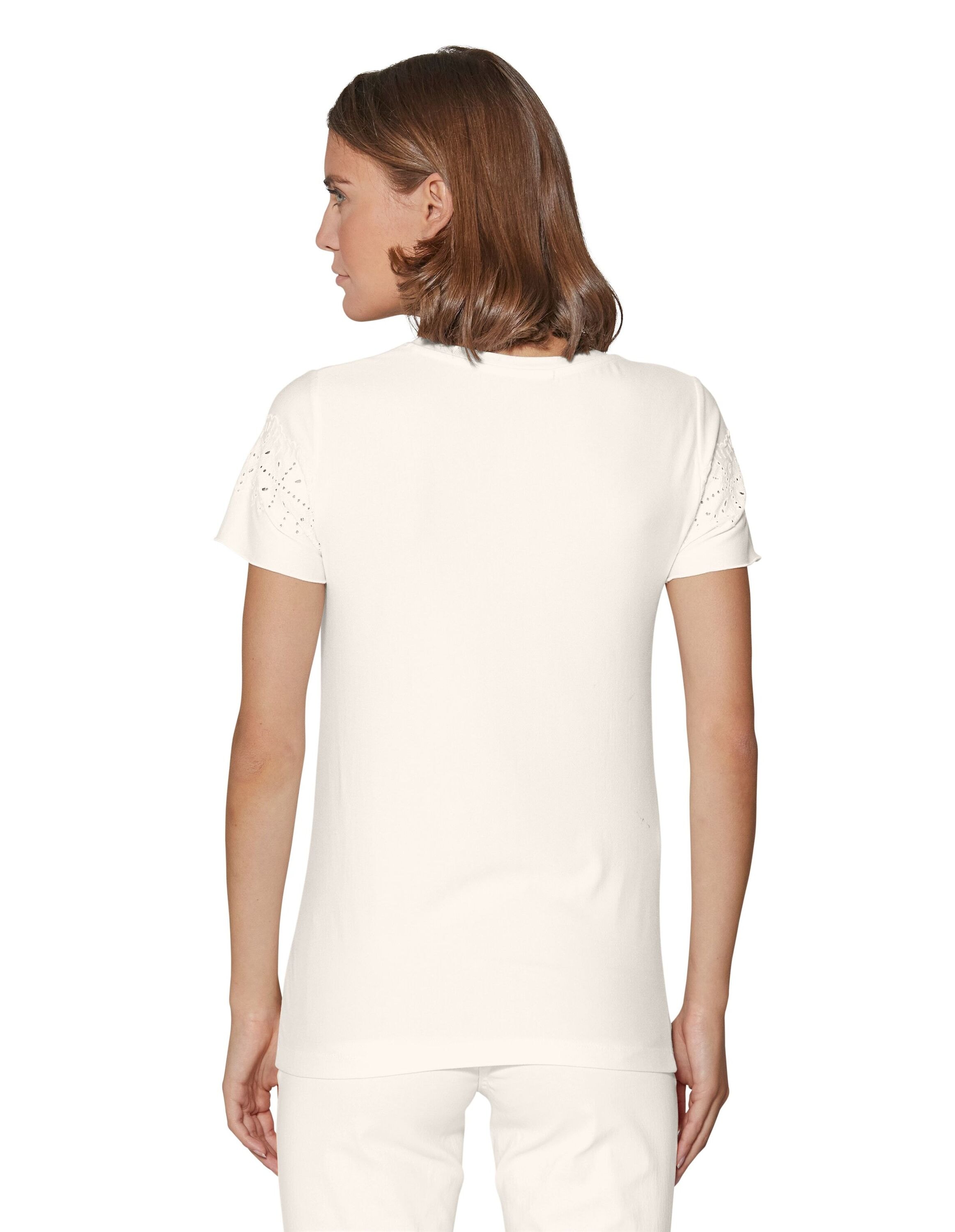 MADELEINE Kurzarmshirt »Shirt Shirt mit Lochstickerei«