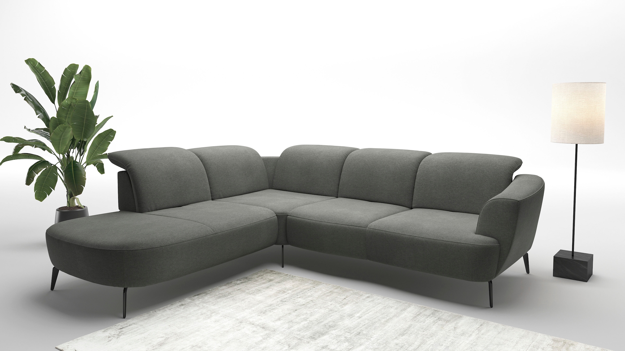 sit&more Ecksofa "Zoe", ink.Sitztiefenverstellung, wahlweise mit Kopfteilve günstig online kaufen