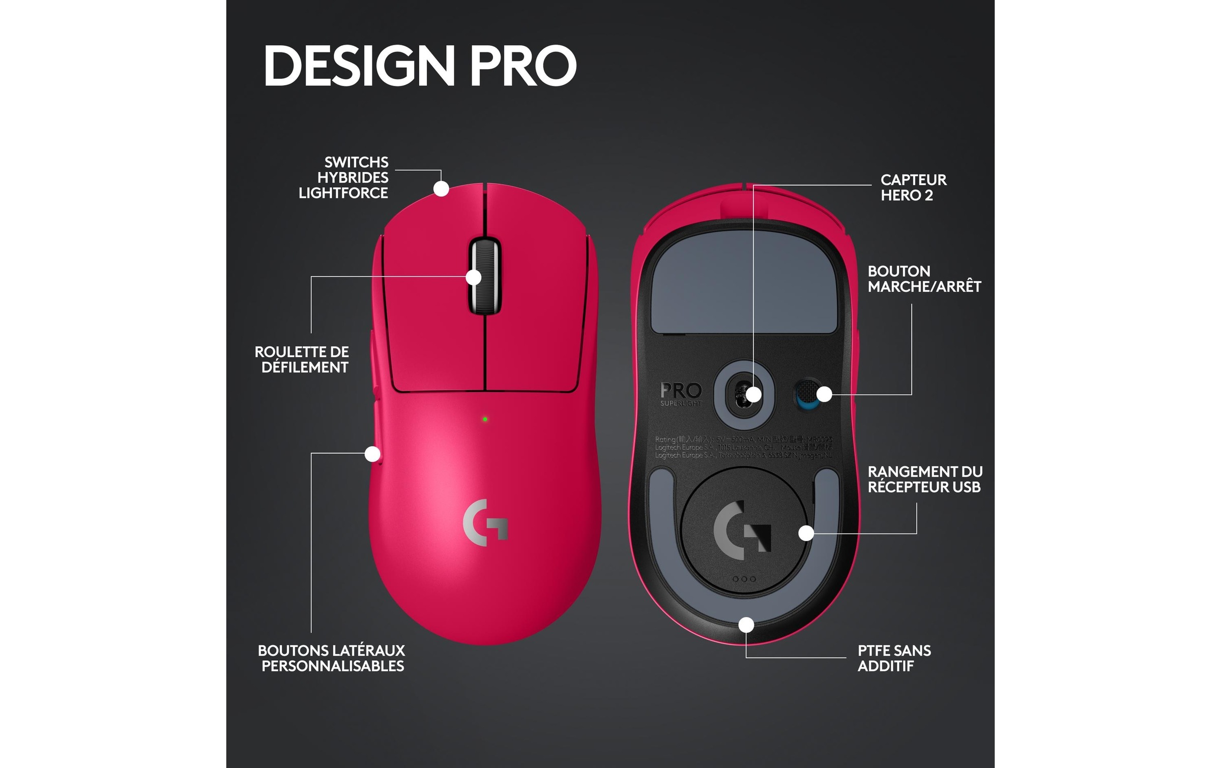 Logitech Gaming-Maus »Pro X Superlight 2 Lightspeed« kabellos