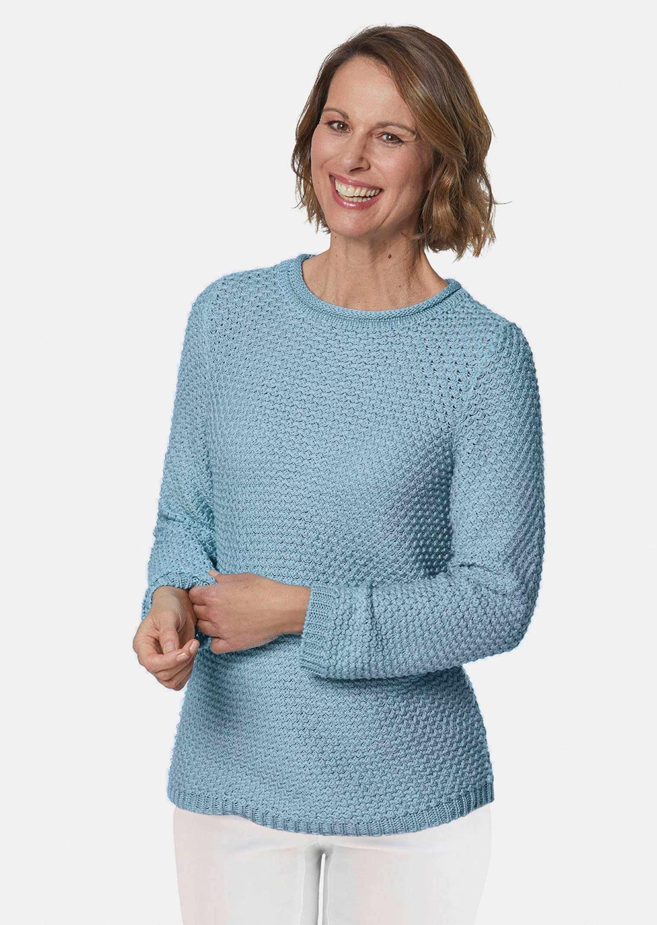 GOLDNER Strickpullover »Pullover Pullover mit schönem Ajourmuster«