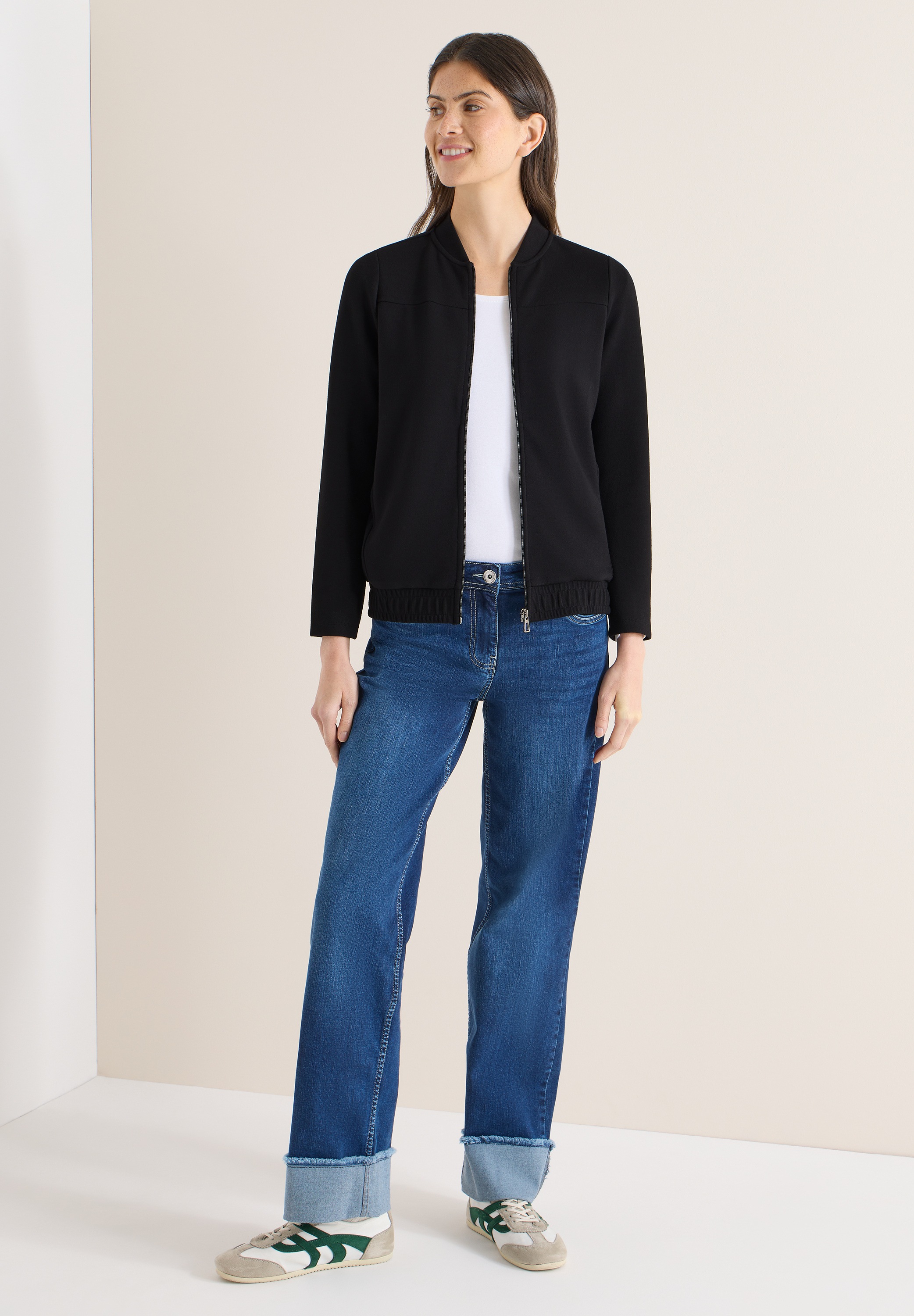 Thumbnail - Cecil Blouson ohne Kapuze Rundhalsausschnitt