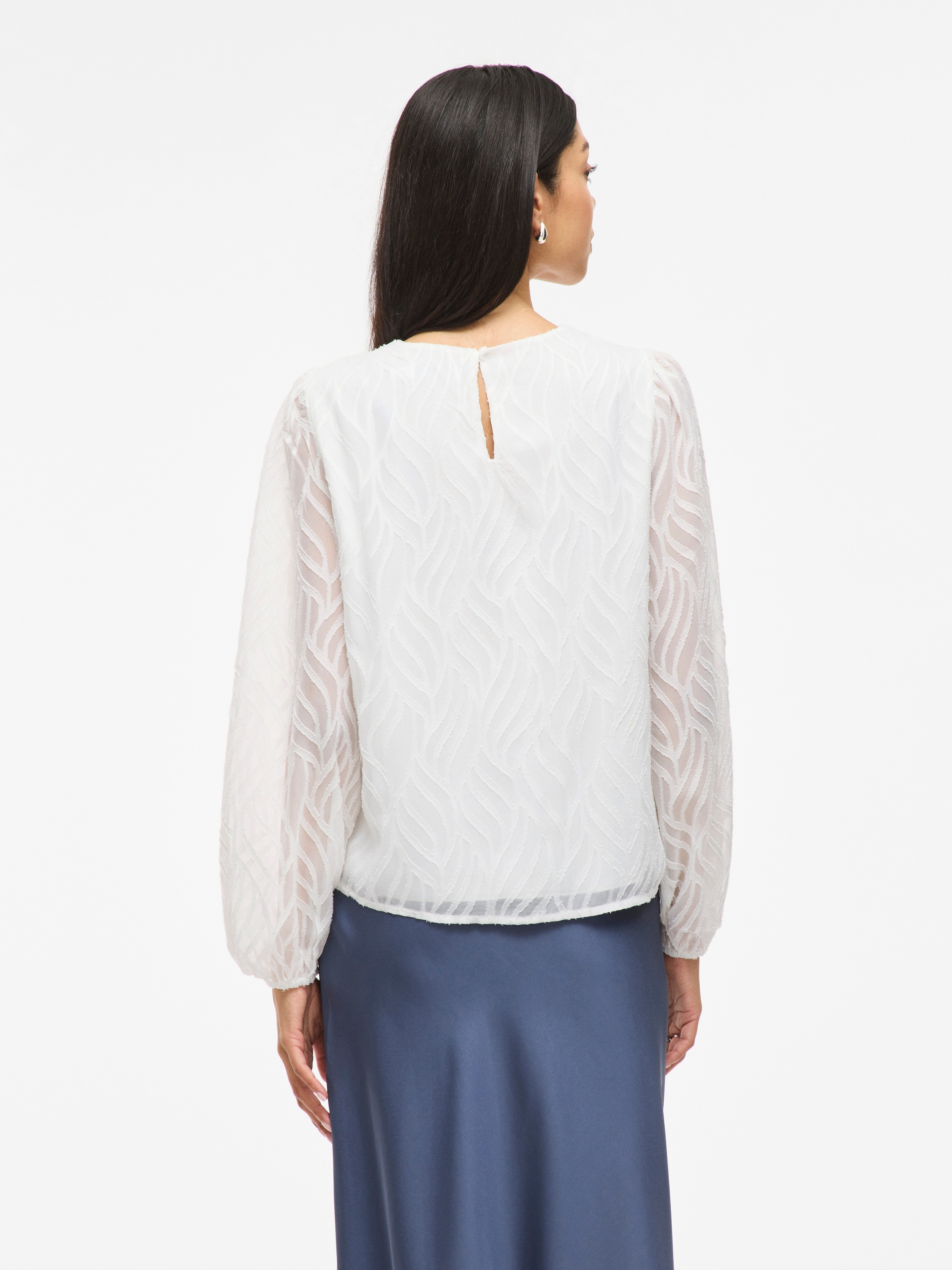Vila Blusenshirt "VIMIKA O-NECK L/S TOP - NOOS" günstig online kaufen