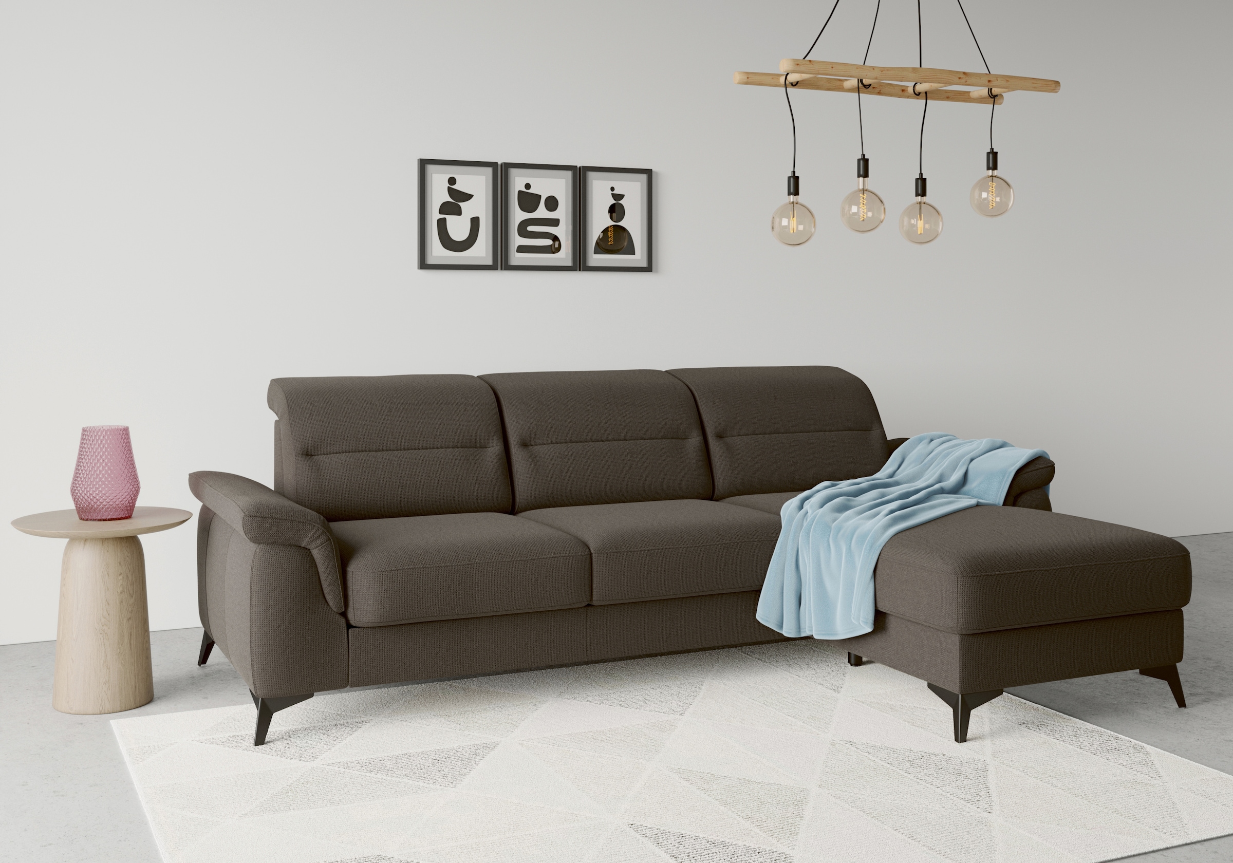 sit&more Ecksofa "Sinatra L-Form", mit Recamiere, optional mit Kopfteilvers günstig online kaufen