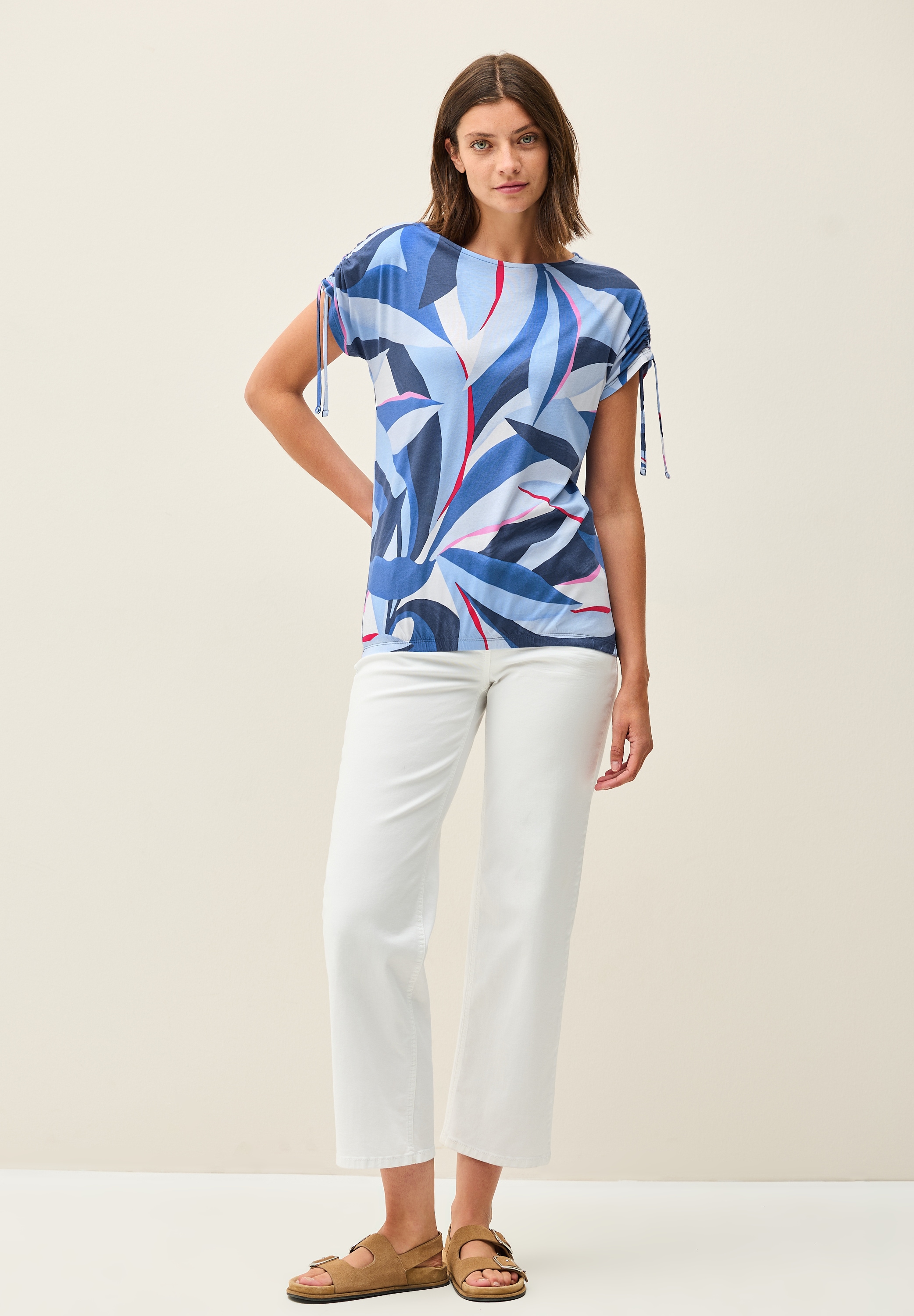 Cecil Print-Shirt, mit Elastiksaum