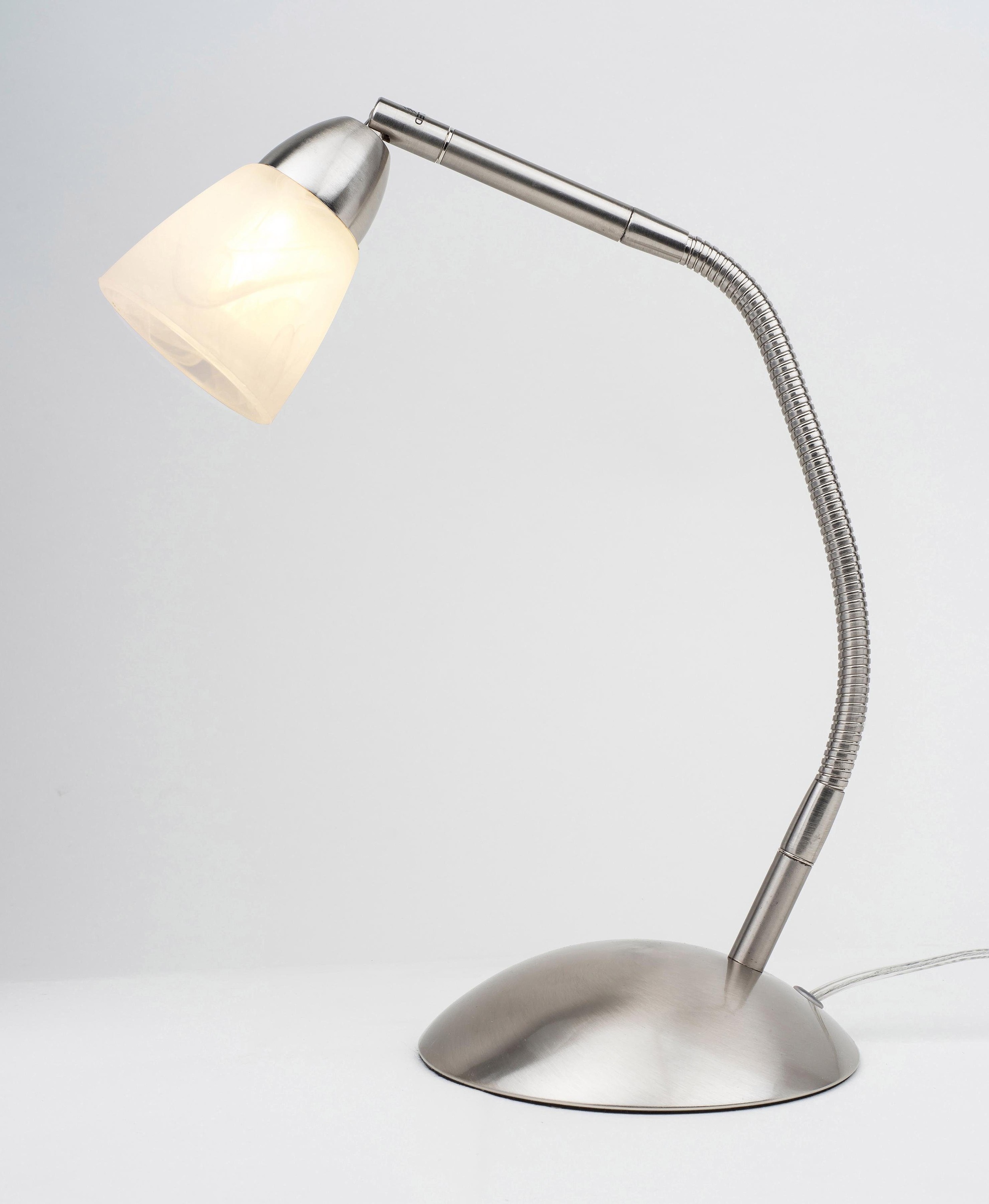 SPOT Light LED mit Metall. 1 »EASYFIX«, flammig-flammig, Leuchte LED-Leuchtmittel BAUR Arm, aus | flexiblem Tischleuchte integriert, kaufen