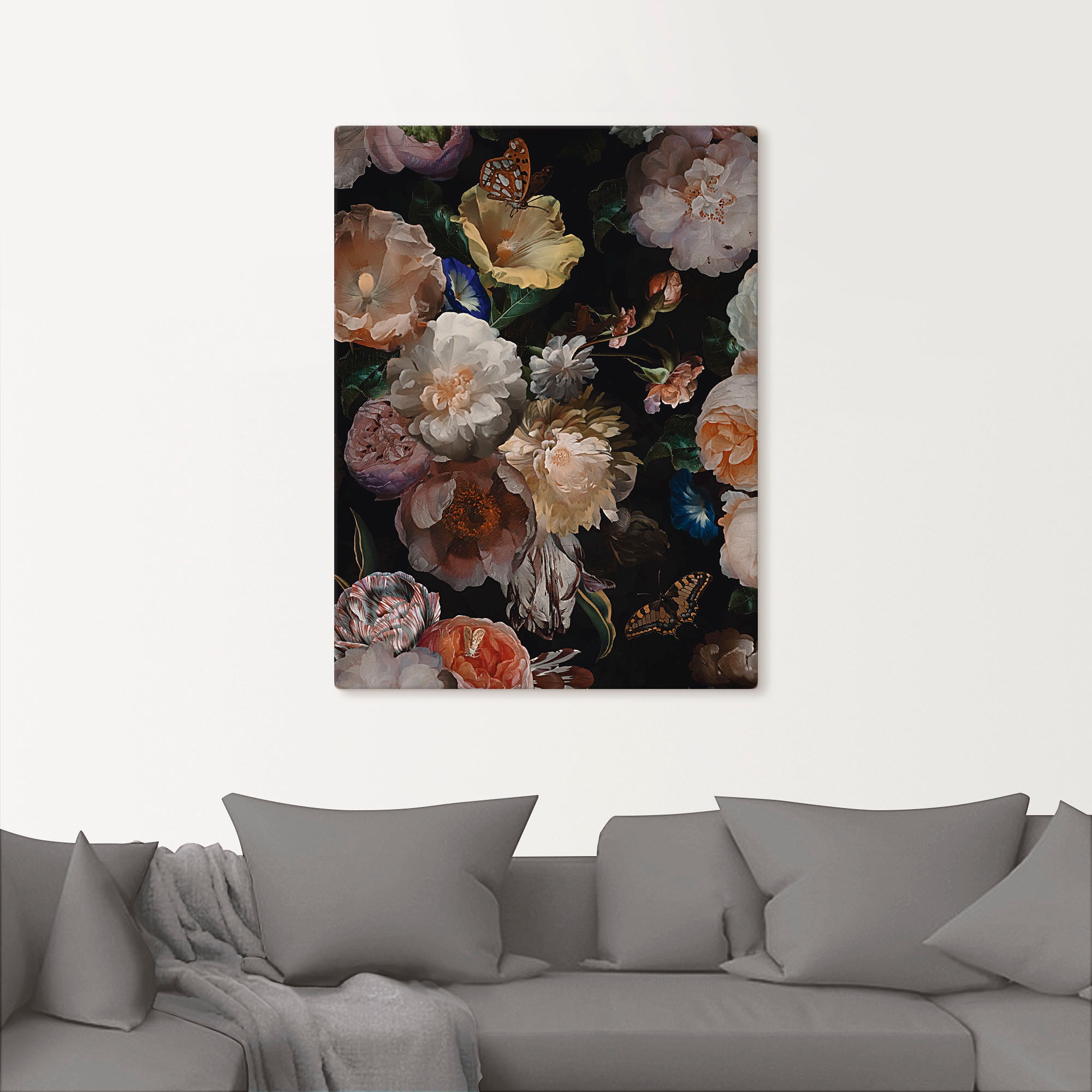 Artland Wandbild »Antike Holländische Alubild, (1 oder Leinwandbild, Wandaufkleber versch. BAUR als St.), Blumenbilder, Blumen«, Größen | in Poster kaufen