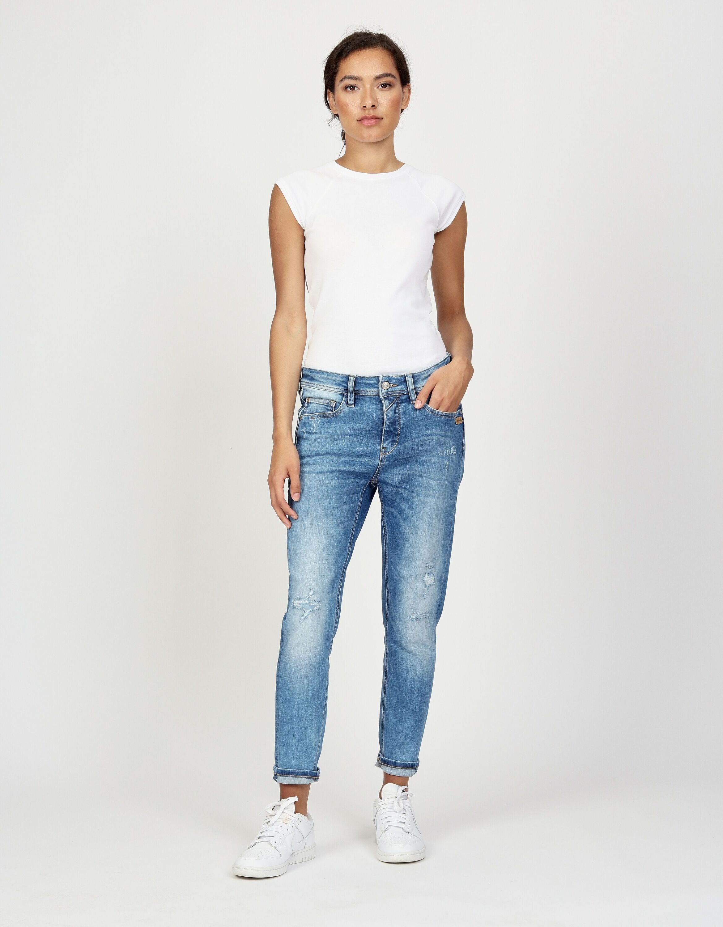 GANG Relax-fit-Jeans »94AMELIE CROPPED« im 5-Pocket-Style