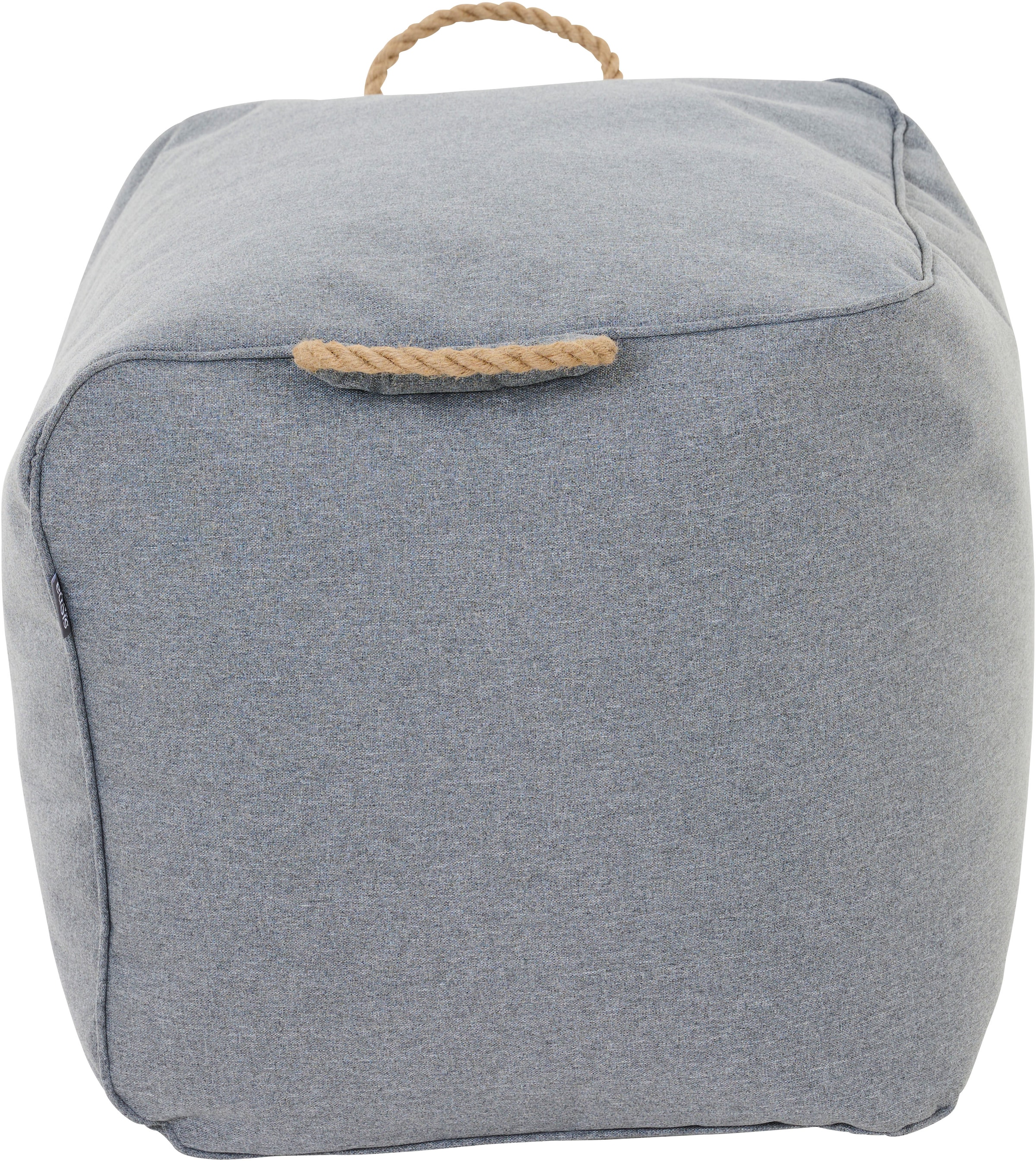 Siena Garden Sitzhocker »Integral Hocker 46 x 48 x 46 cm, Farbe stone grey« Meliert, Bezug aus 100% Polyester, PE-beschichtet