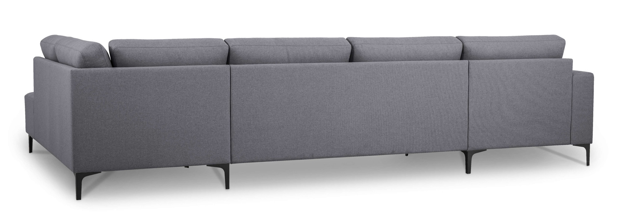Home affaire Wohnlandschaft »Tournon U-Form, XXL Sofa, Breite 333 cm, Webstoff, Chenille«, Designsofa im nordischen Stil, Wellenunterfederung, Metallfüße