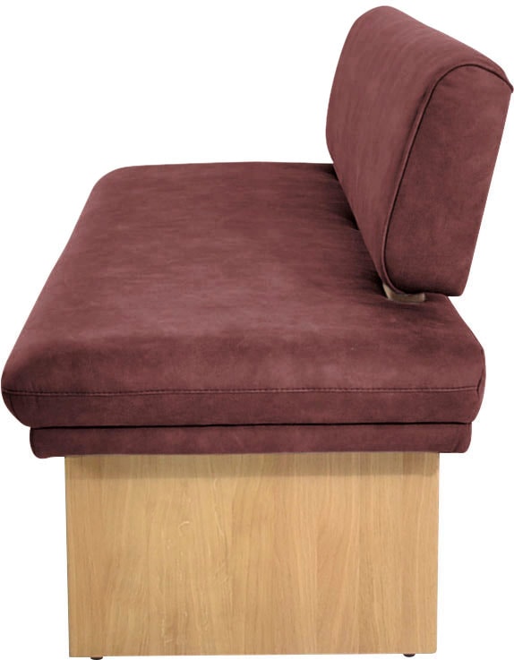 K+W Komfort & Wohnen Polsterbank »Longbeach«, (1 St.), Spitzkissenoptik im Sitz, wahlweise in der Breite 204cm oder 224cm