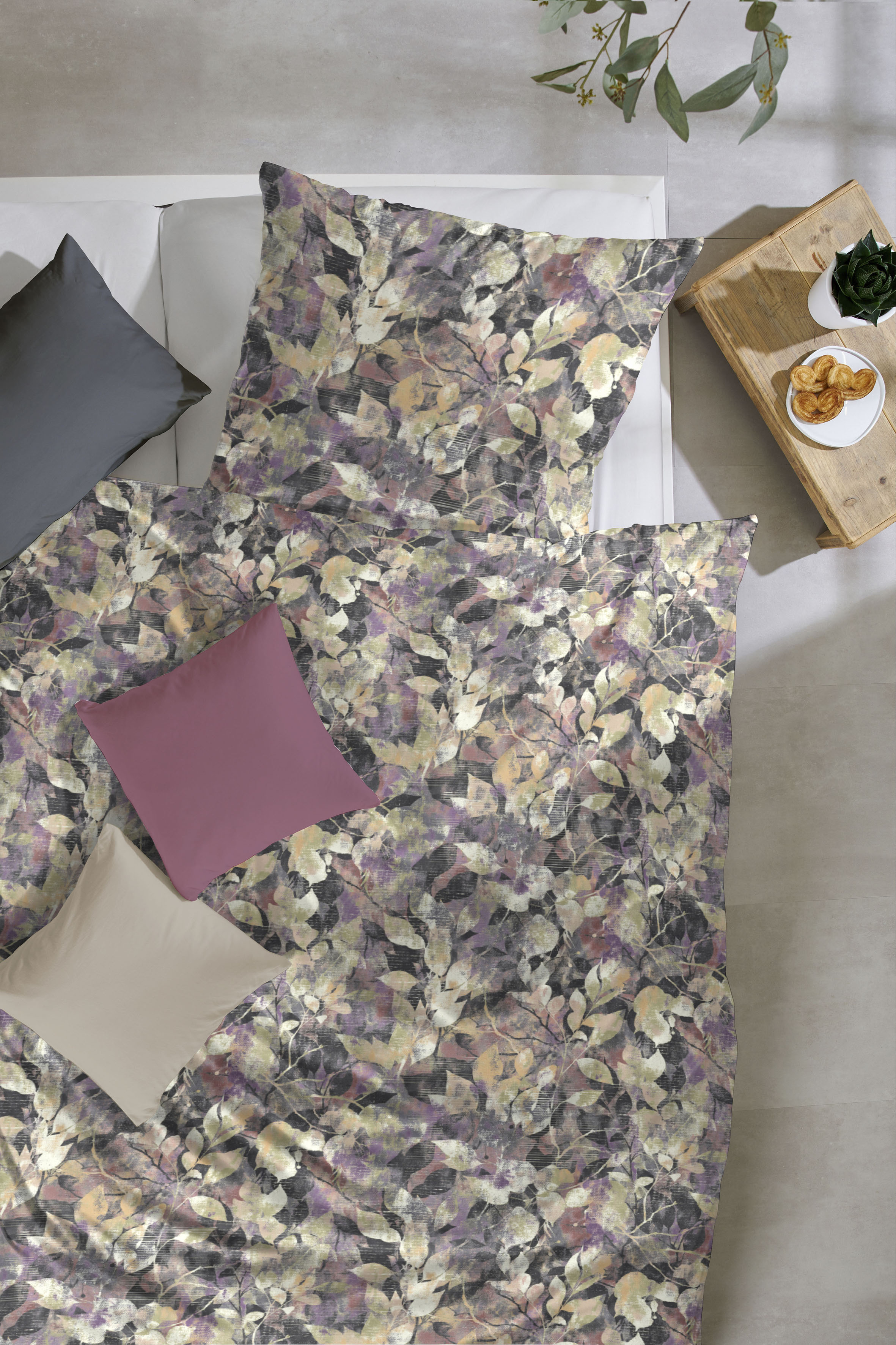 Thumbnail - Primera Bettwäsche "Autumn Leave" 2 Stk. tlg. mit herbstlichen Blättern