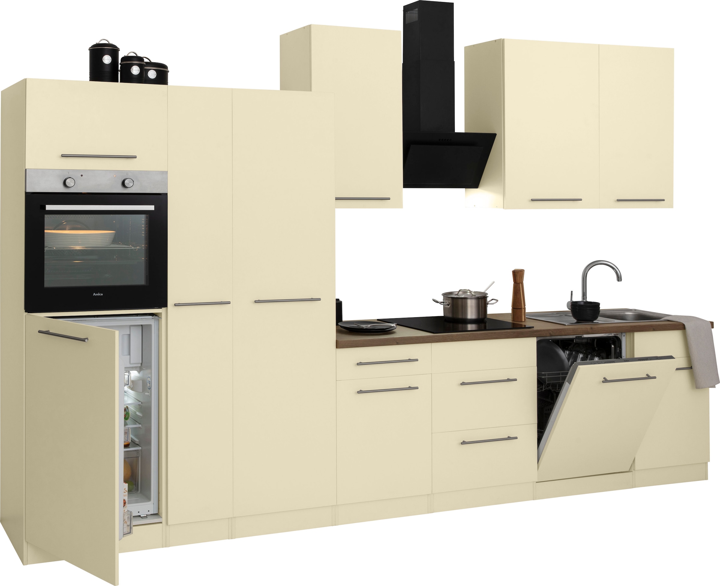 wiho Küchen Küchenzeile »Unna«, ohne E-Geräte, Breite 360 cm