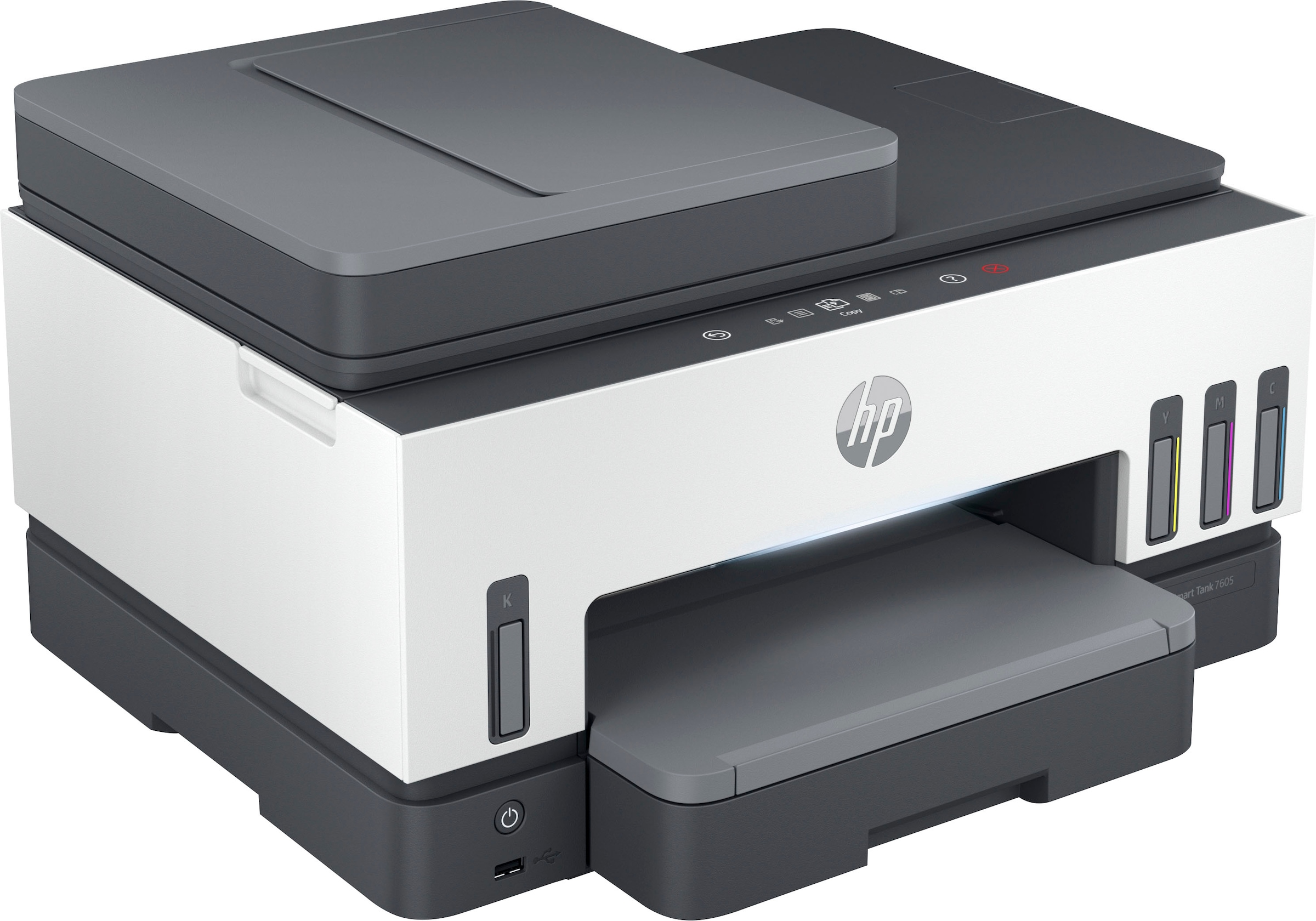 HP Multifunktionsdrucker »Smart Tank 7605«, Ohne Patronen, kompromisslos und bis 3 Jahre Tinte im Lieferumfang.