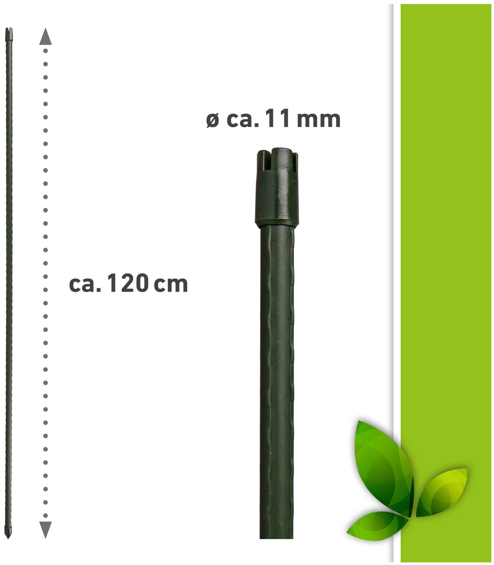 Windhager Rankhilfe, (Set, 20 St.), Tomatenstäbe, grün, H: 120 cm