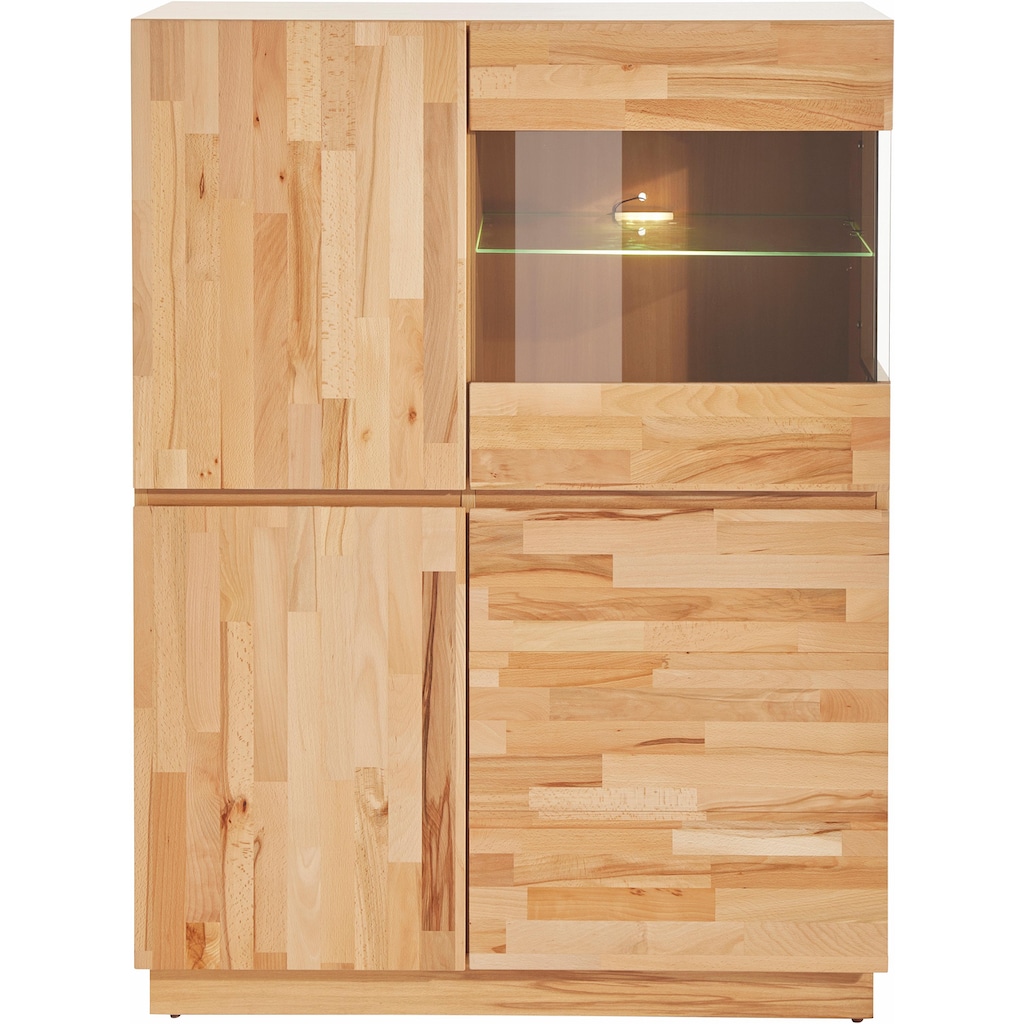 Home affaire Highboard, Höhe 120 cm, teilmassiv, FSC®-zertifiziert