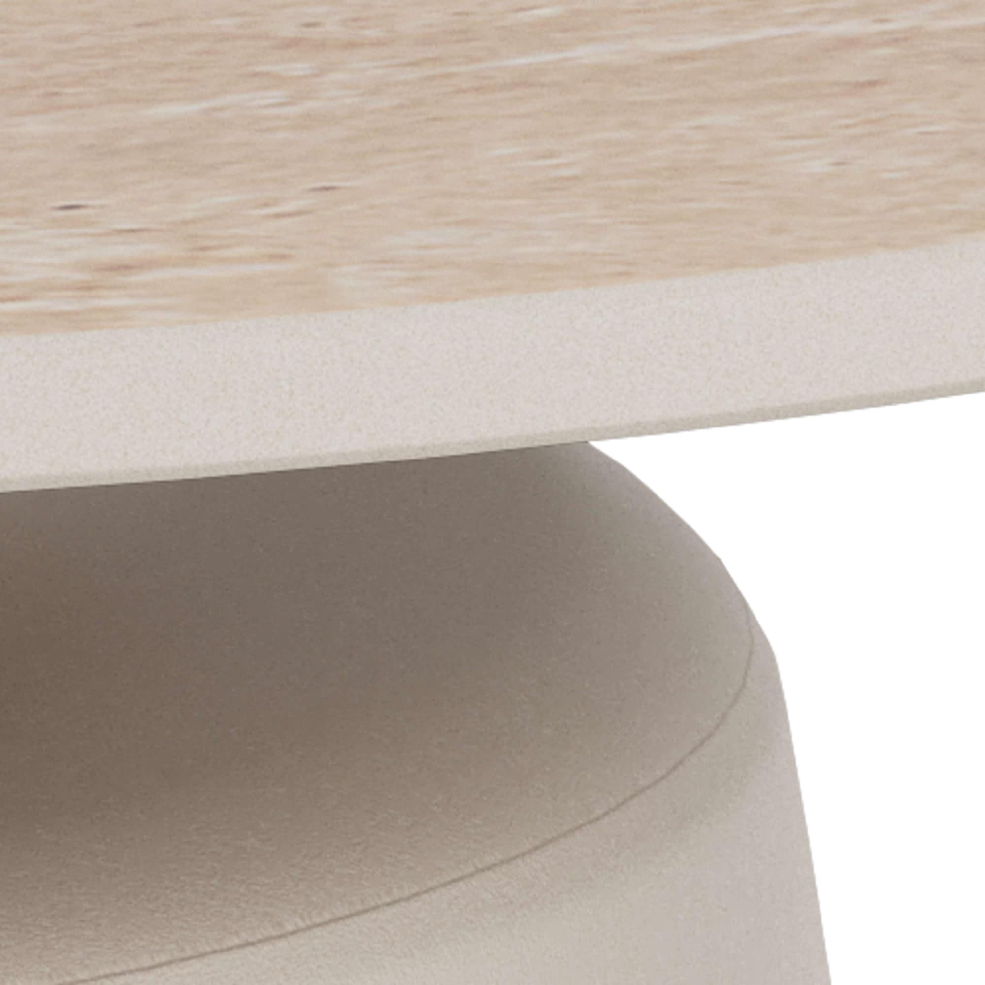 ACTONA GROUP Couchtisch »Kaffeetisch, Beistelltisch« Tisch, keramisch, Säule, Ø70x39cm