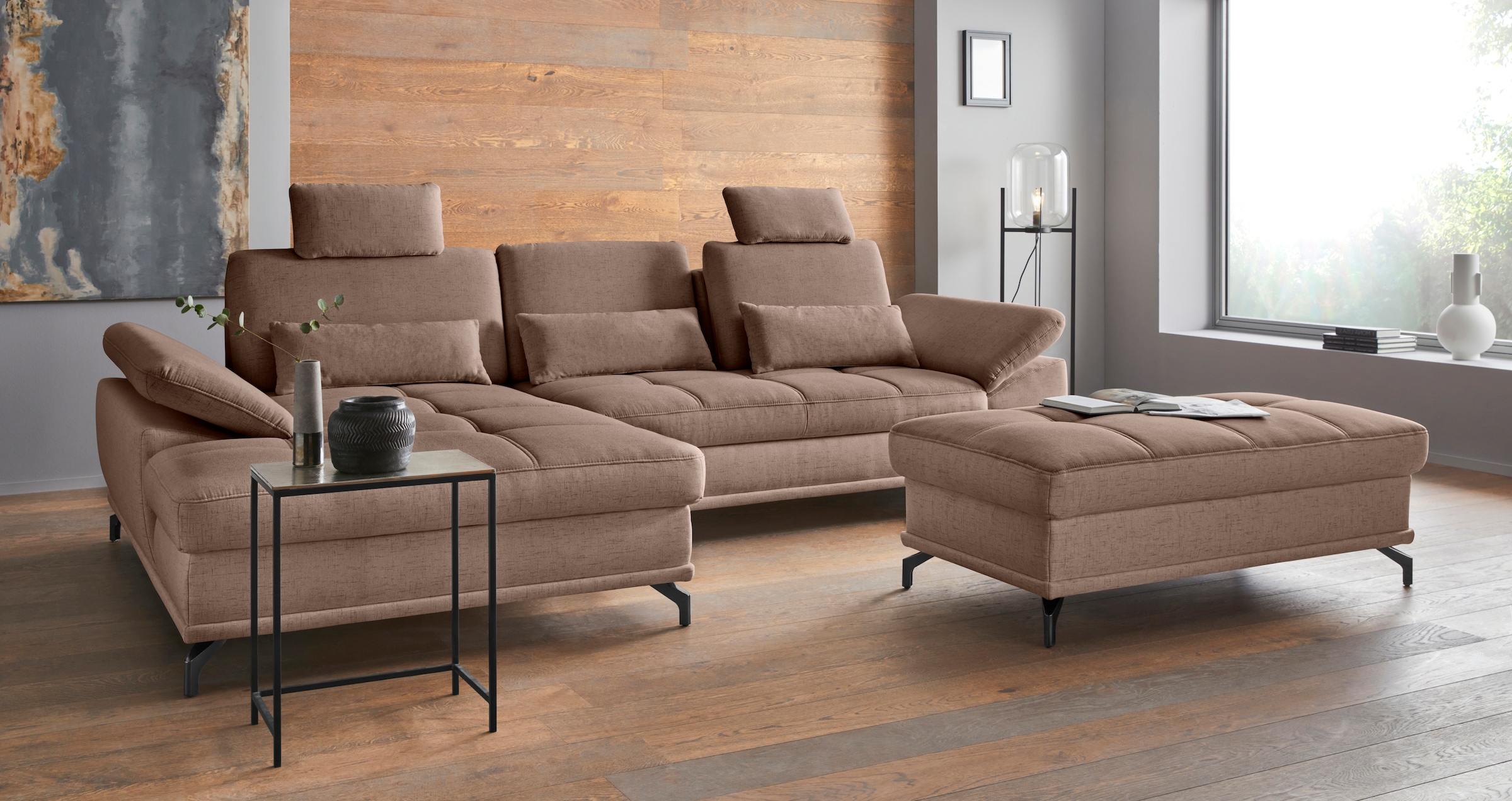 OTTO home Ecksofa "Costello L-Form, B: 301 cm mit Sitztiefen-, Armteilverst günstig online kaufen