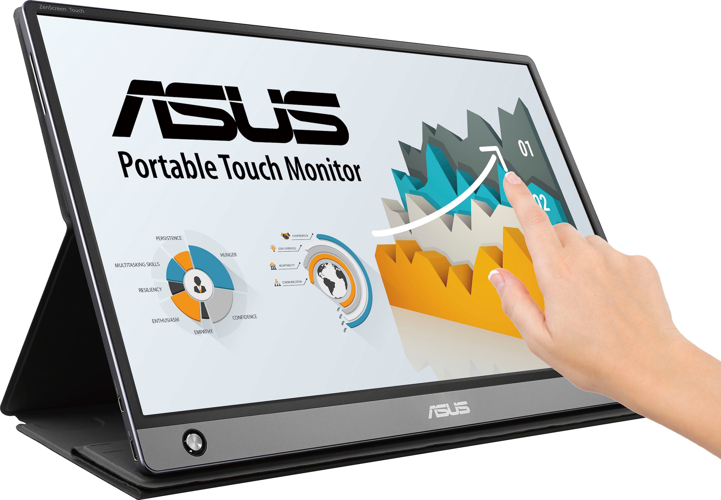 Asus Portabler Monitor »MB16AMT«, 40 cm/16 Zoll, 1920 x 1080 px, Full HD, 5 ms Reaktionszeit, 60 Hz