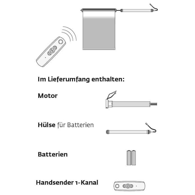 sunlines | im Uni«, BAUR Fixmaß Lichtschutz, »Premium Batterierollo mit Bohren, auf Rechnung Batterierollo Style