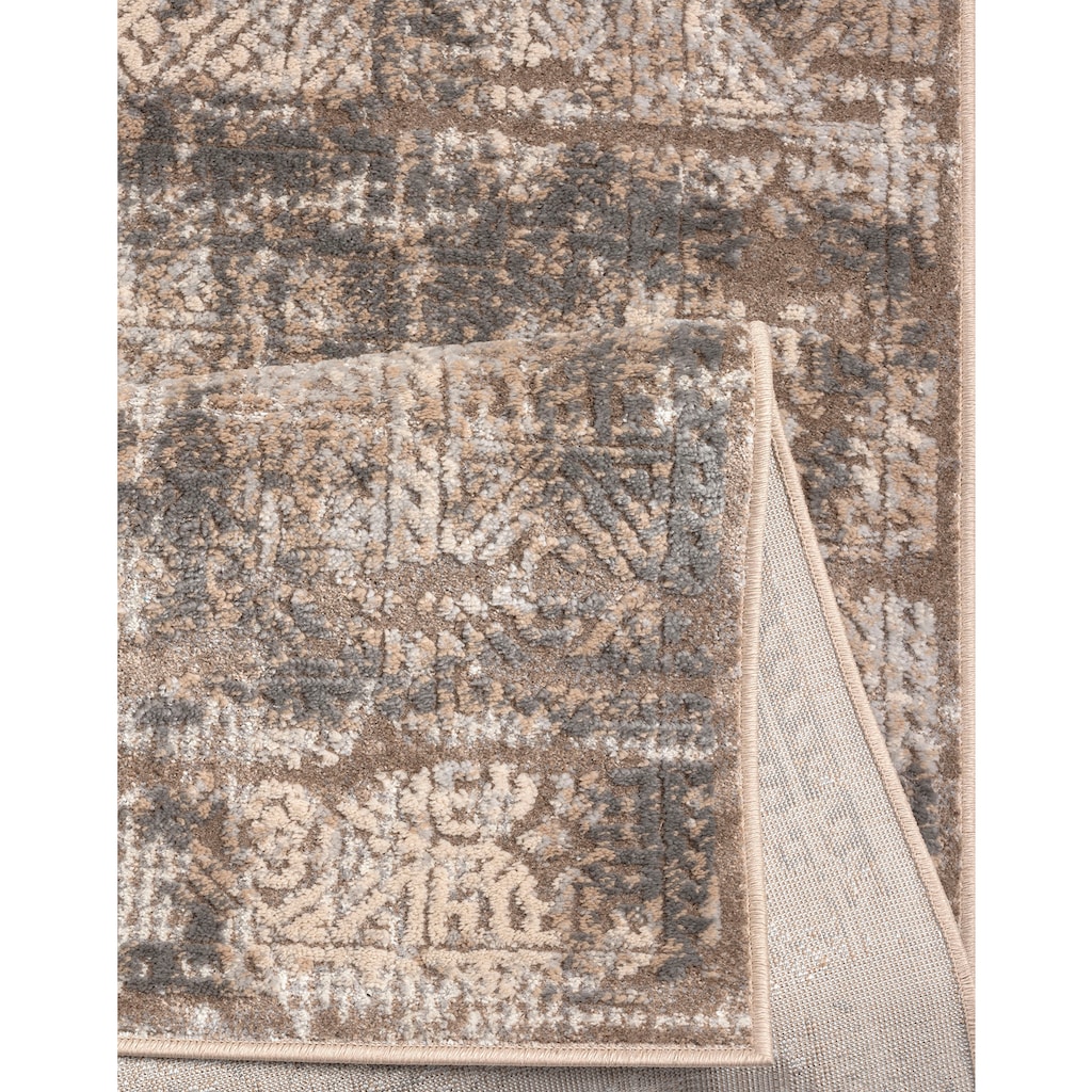 my home Teppich »Selin«, rechteckig, dezenter Glanz, Schrumpf-Garn-Effekt, im Vintage-Look, dichte Qualität