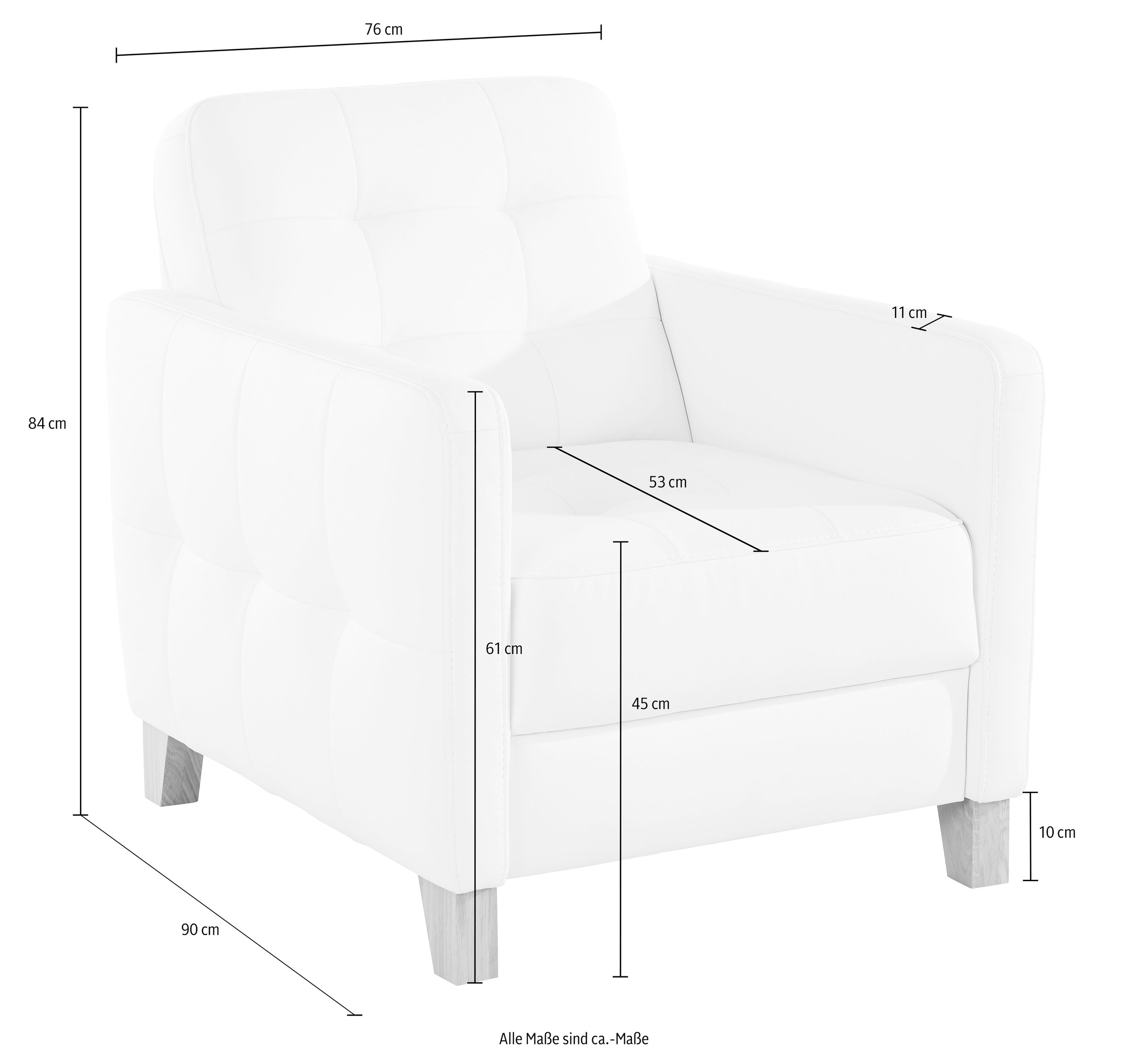 exxpo - sofa fashion Sessel »Elio, Loungesessel, aufwendige Detailverarbeitung, bequem und modern«, hoher Sitzkomfort für entspannende Momente