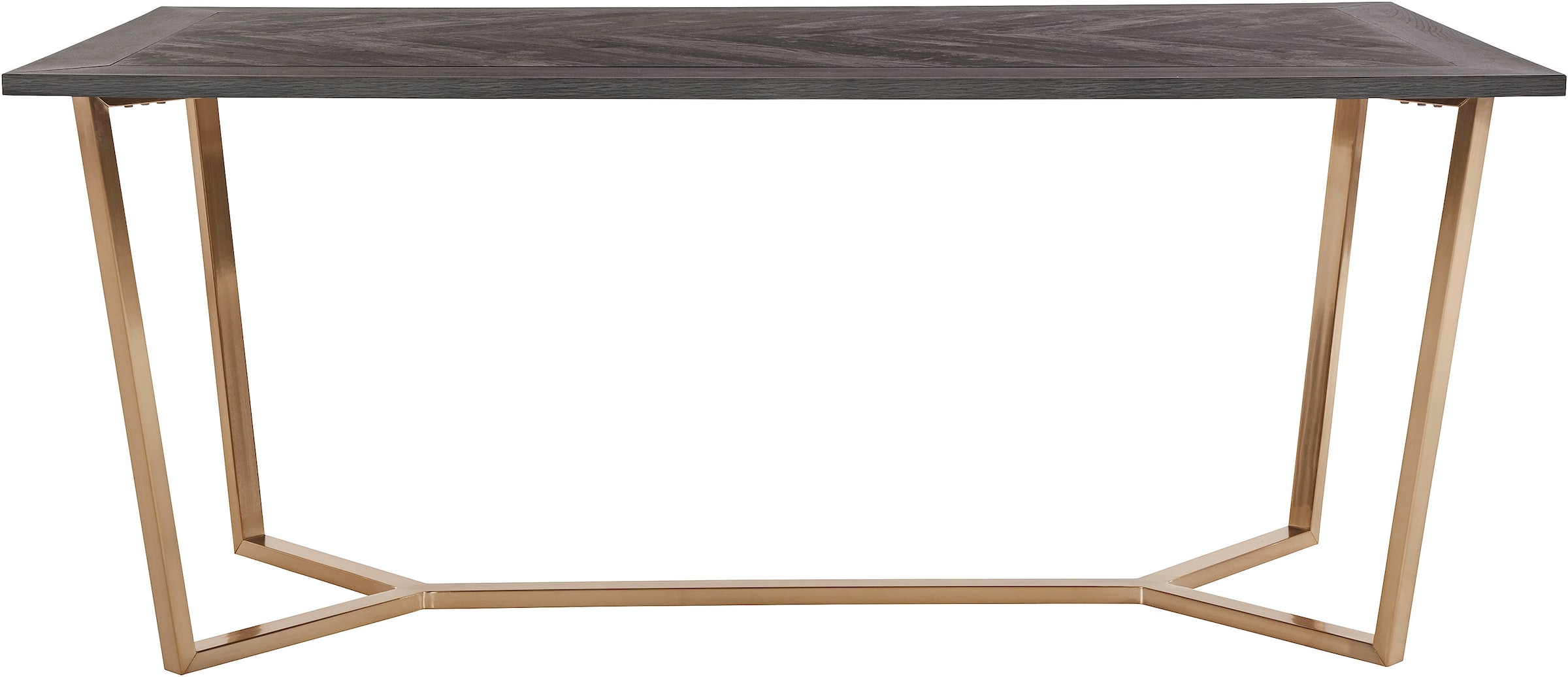Leonique Esstisch »Nanterie«, Tischplatte in Holzoptik, mit exklusivem Fischgrätenmuster, Höhe 76 cm