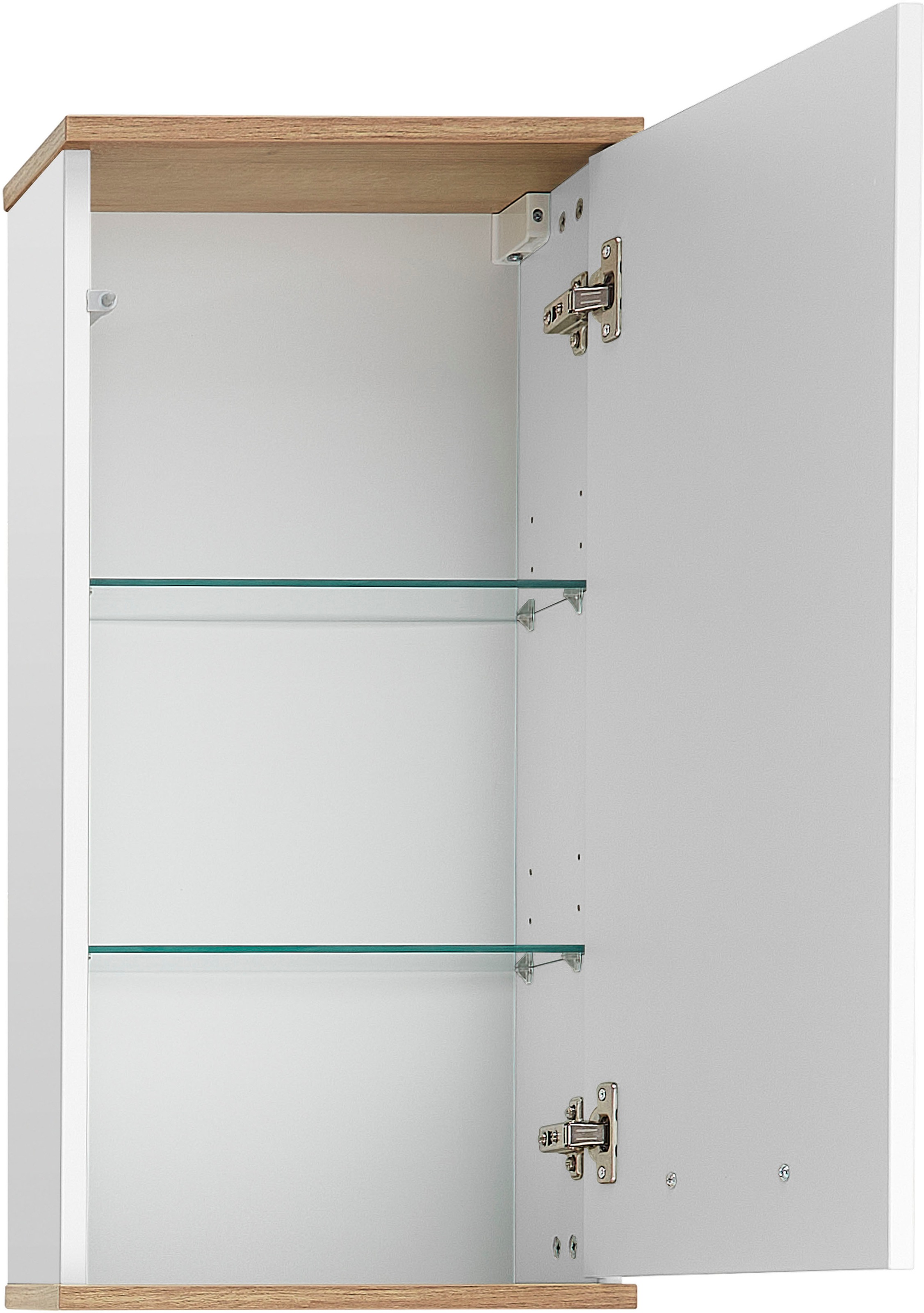 Saphir Badmöbel-Set »Quickset 4-teilig, Waschbeckenunterschrank mit LED-Spiegelschrank«, (4 St.), Unterschrank, Hängeschrank, inkl. Türdämpfer, 5 Türen, 1 Schublade