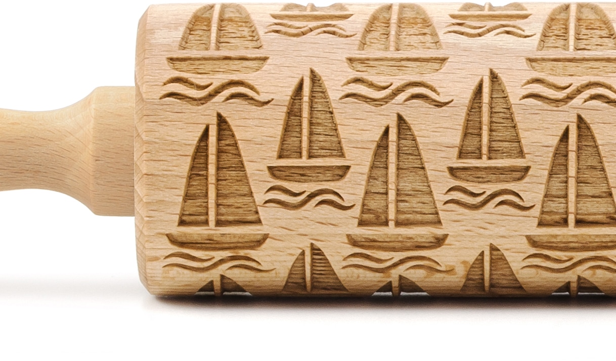 folkroll Teigroller »3D-Motiv-Teigrolle«, Boot