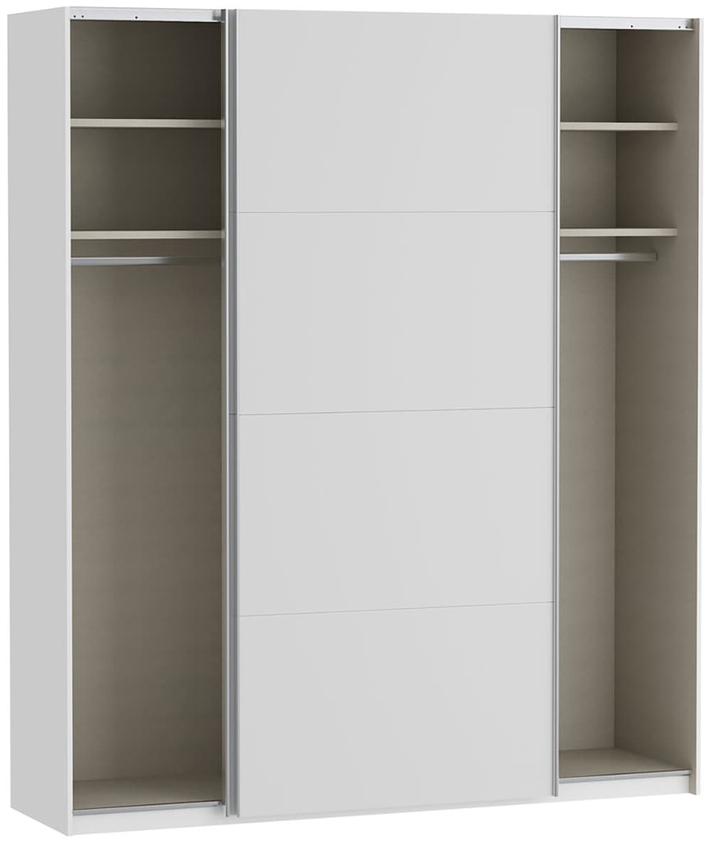 FORTE Schwebetürenschrank »Fittio, Made in Europe, 2 Schiebetüren, modernes Design«, Höhe 2,35 mtr, stehende Montage
