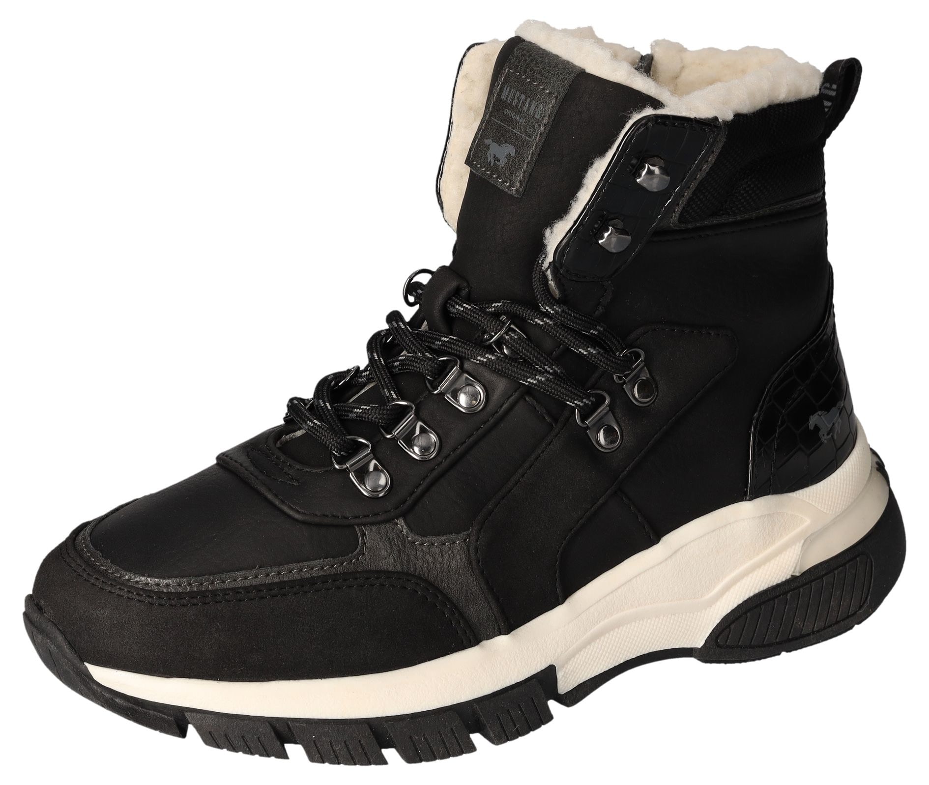 Mustang Shoes Winterboots, Schnürboots, Outdoorboots, Warmfutter, mit Schaftrandpolsterung