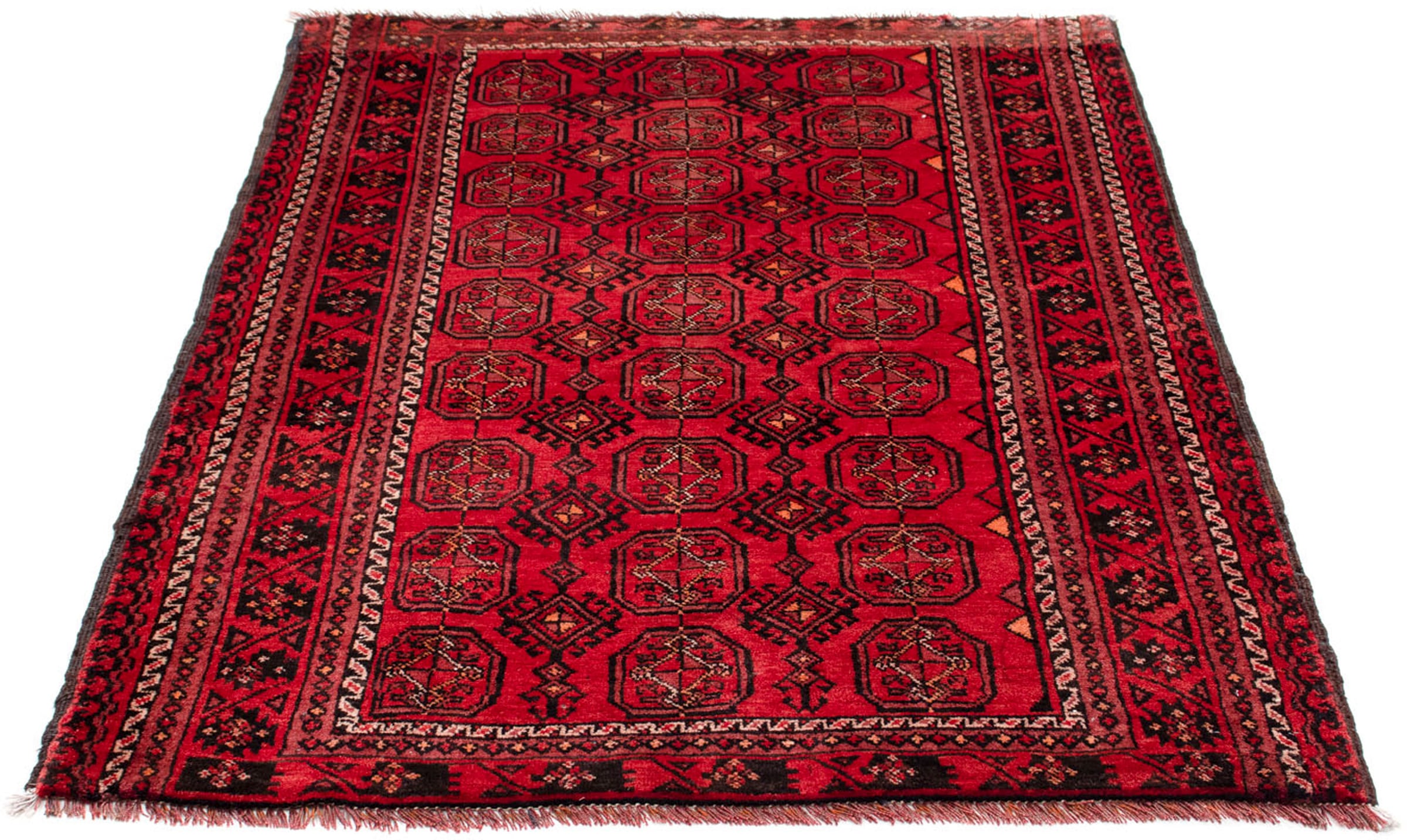 morgenland Orientteppich "Belutsch - 150 x 108 cm - rot", rechteckig, 8 mm Höhe, Wohnzimmer, Handgeknüpft, Einzelstück m