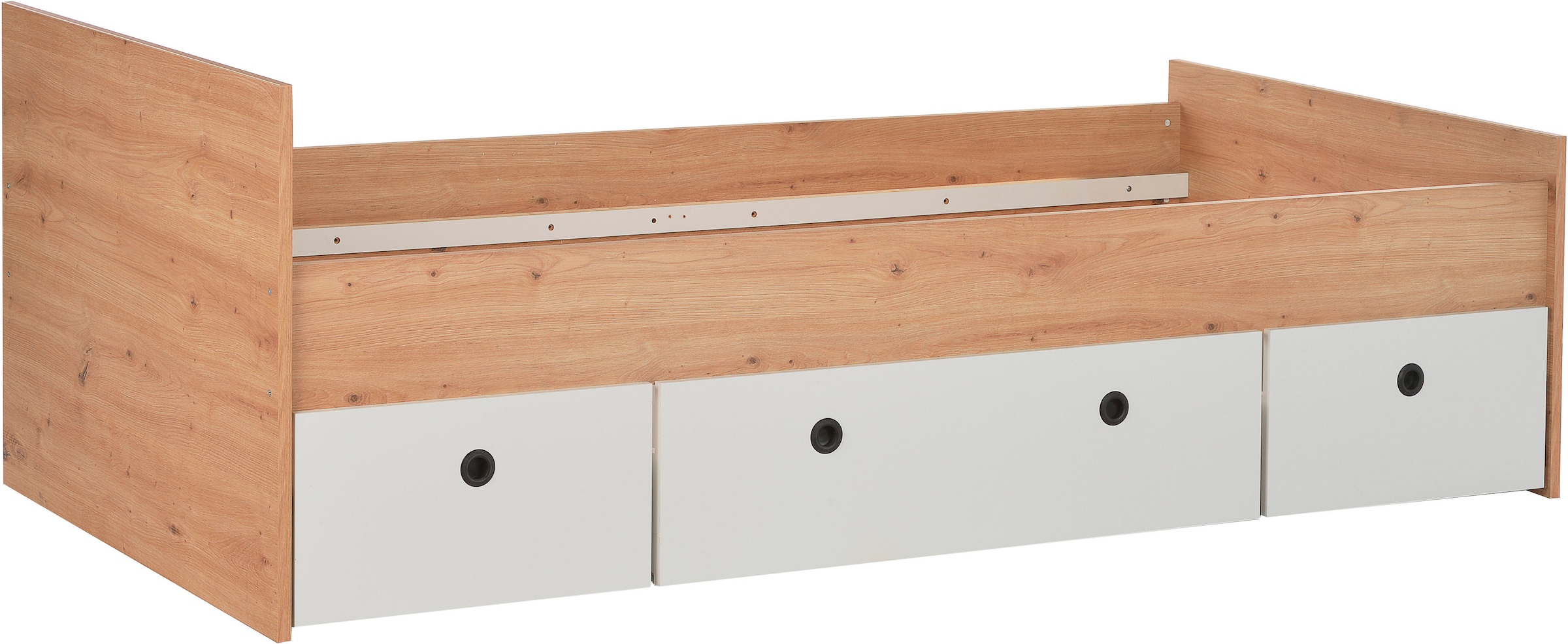 arthur berndt Jugendzimmer-Set »Jugendzimmer-Set »Bente« 5-teilig« 2tlg, 3tlg, 5tlg -Schrank, Bett, Schreibtisch, Sideboard, Standregal, 3 tlg. Artisan Oak Nb/Weiß
