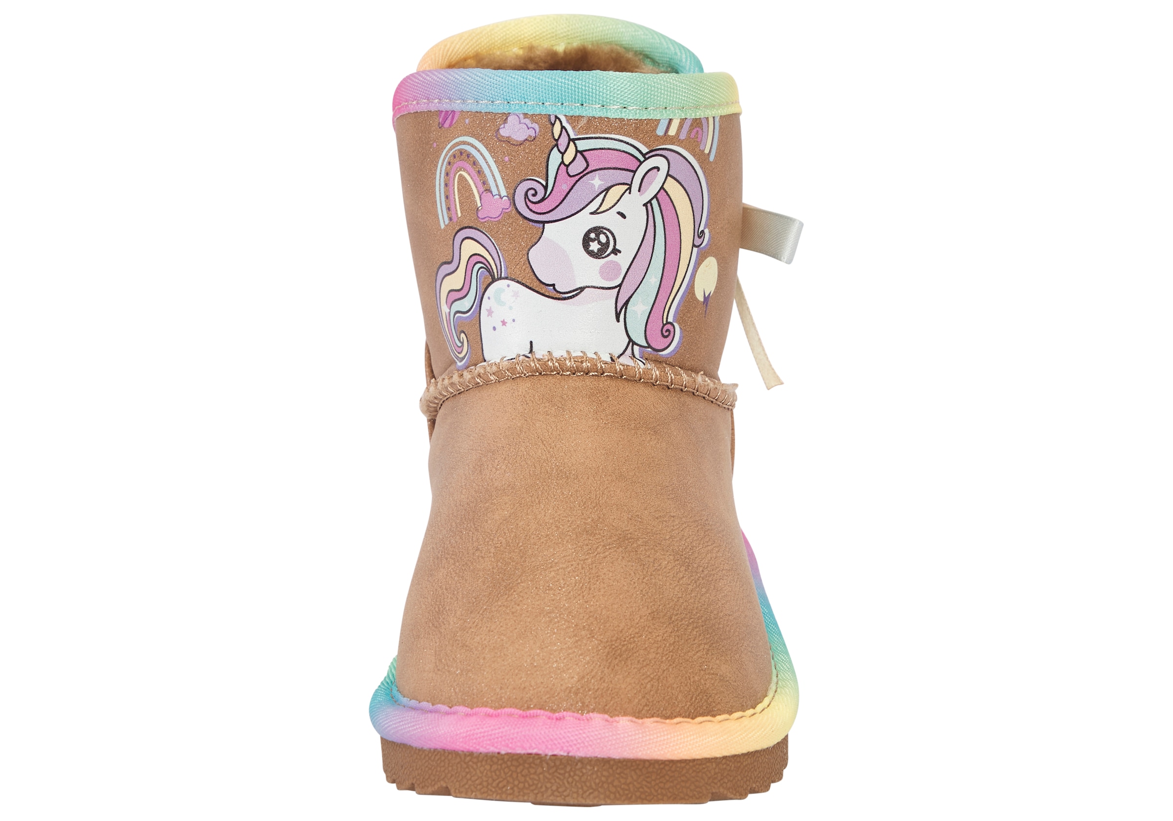 Disney Schlupfboots »UNICORN«  Winterschuhe, Winterboots, Snowboots, Schlupfstiefel, gefüttert