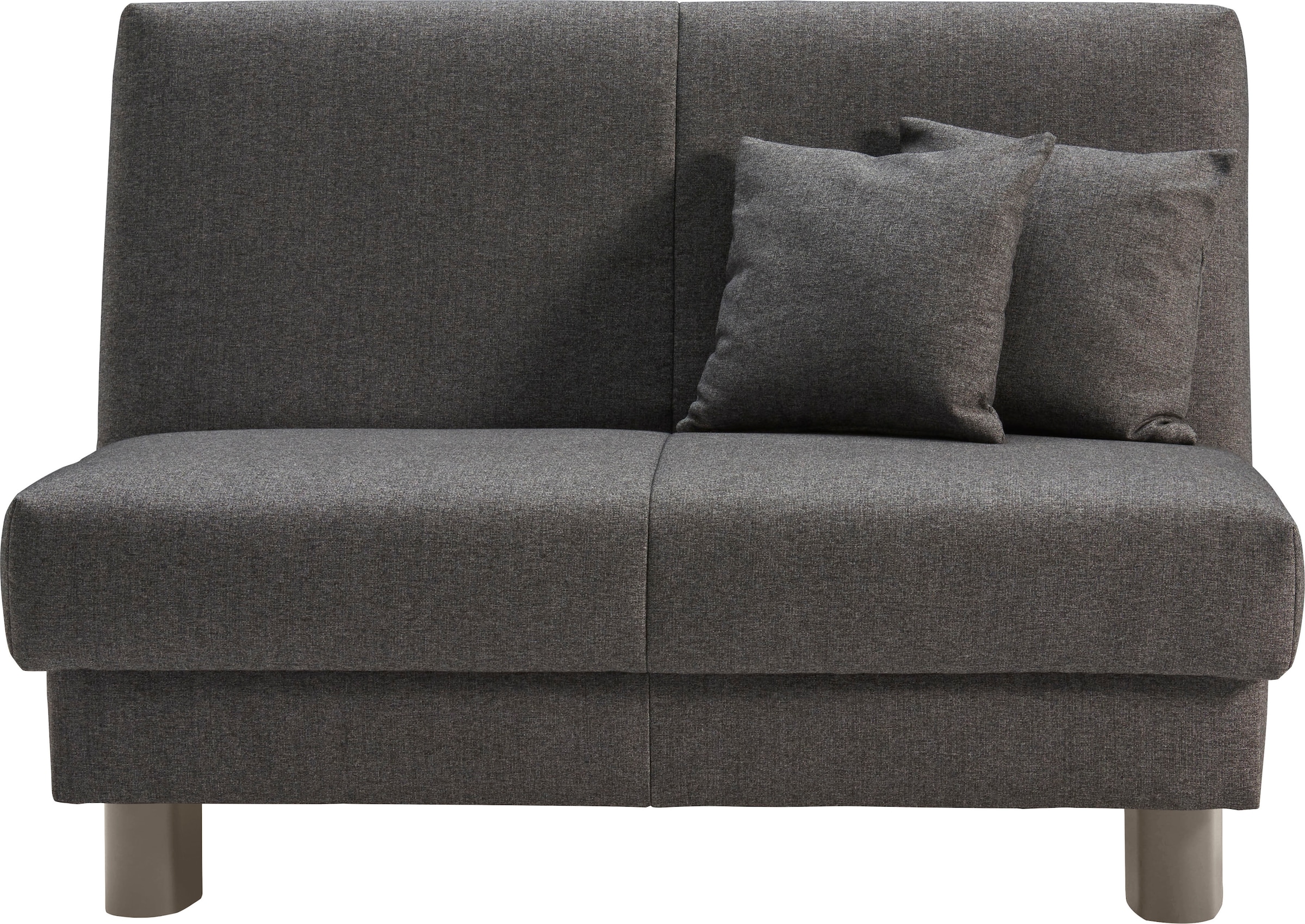 ell + ell Schlafsofa "Enny", Liegefläche Breite 120 oder 140 cm, Liegehöhe 40 cm, Füße alufarben