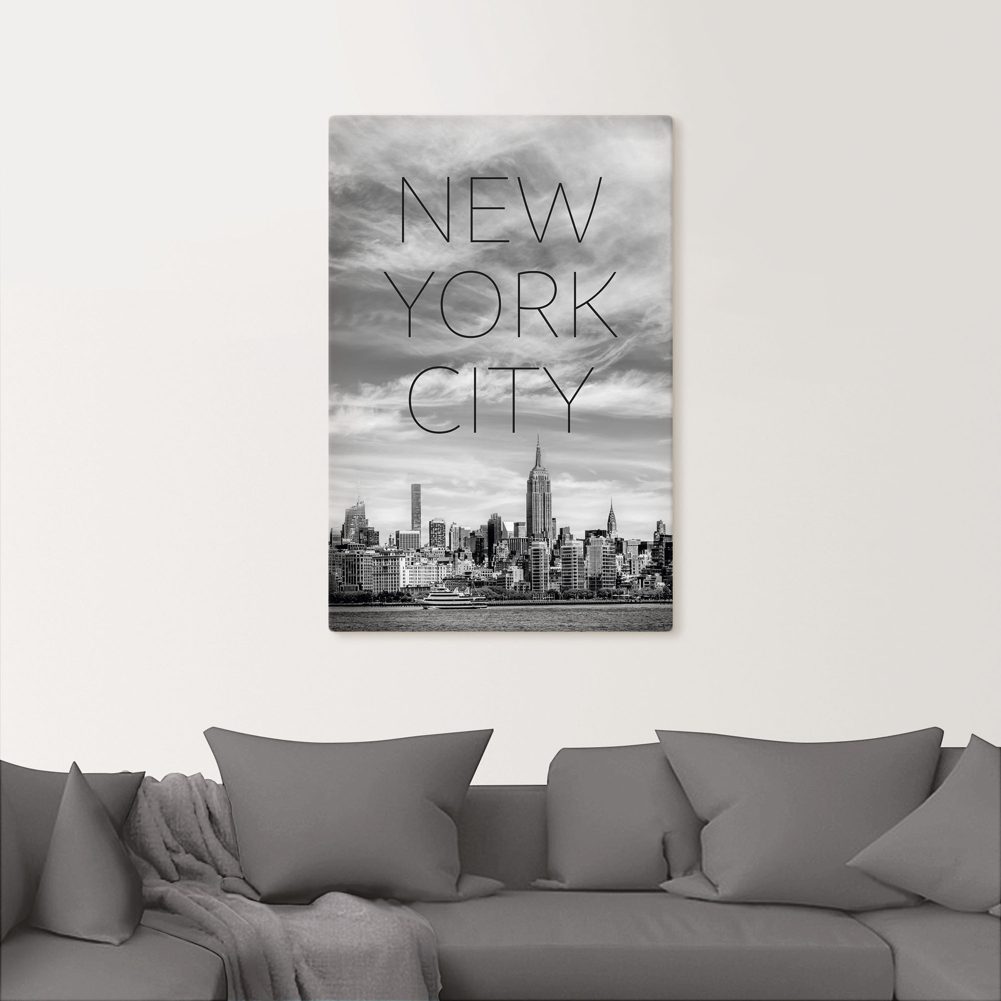 | Größen Manhattan«, in BAUR »NYC Artland versch. kaufen Midtown New als Alubild, York, Poster Leinwandbild, St.), Wandaufkleber Wandbild (1 oder