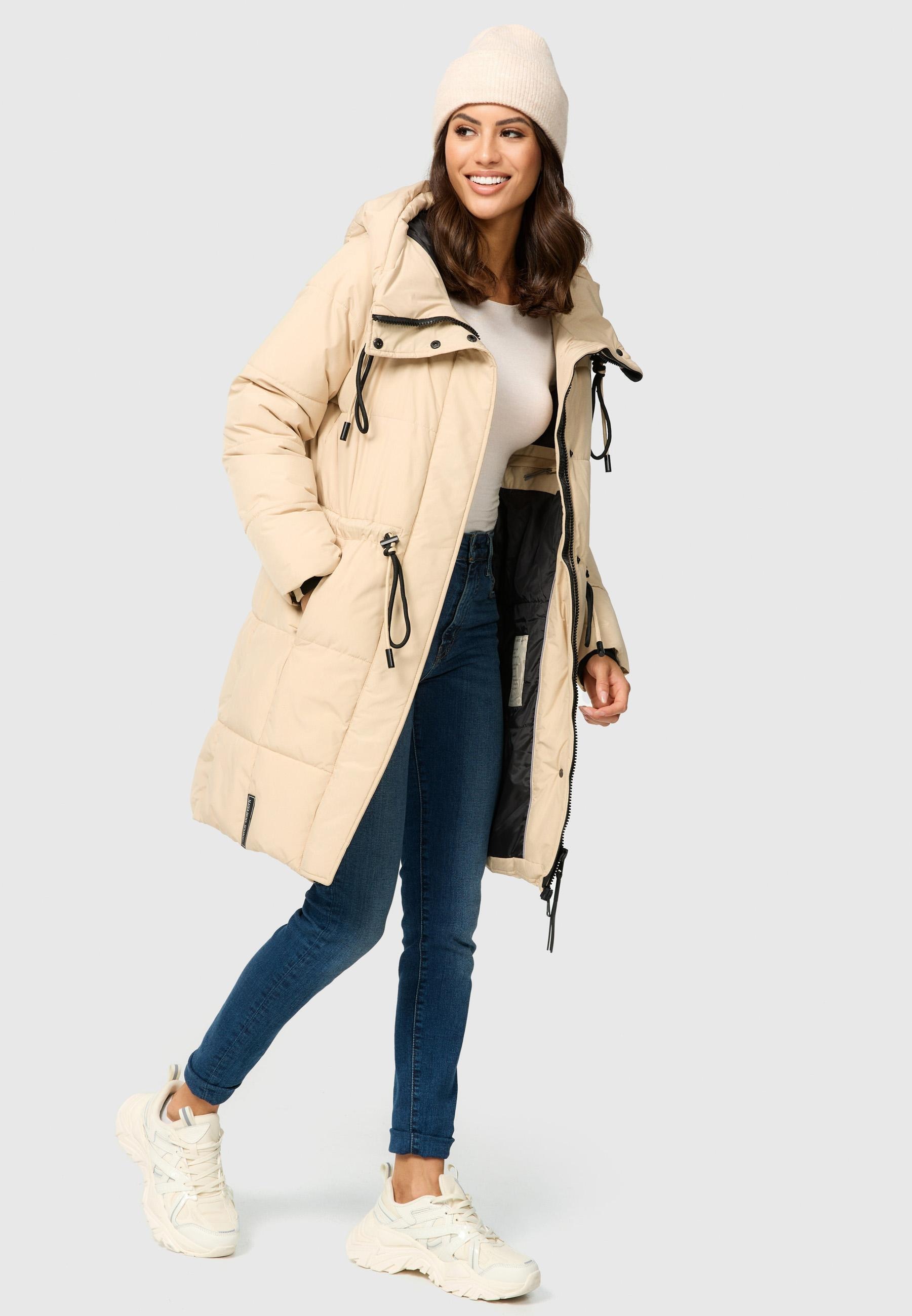 Navahoo Steppmantel »Zuckertatze XIV«, Stylischer Winterparka mit verstellbarer Kapuze