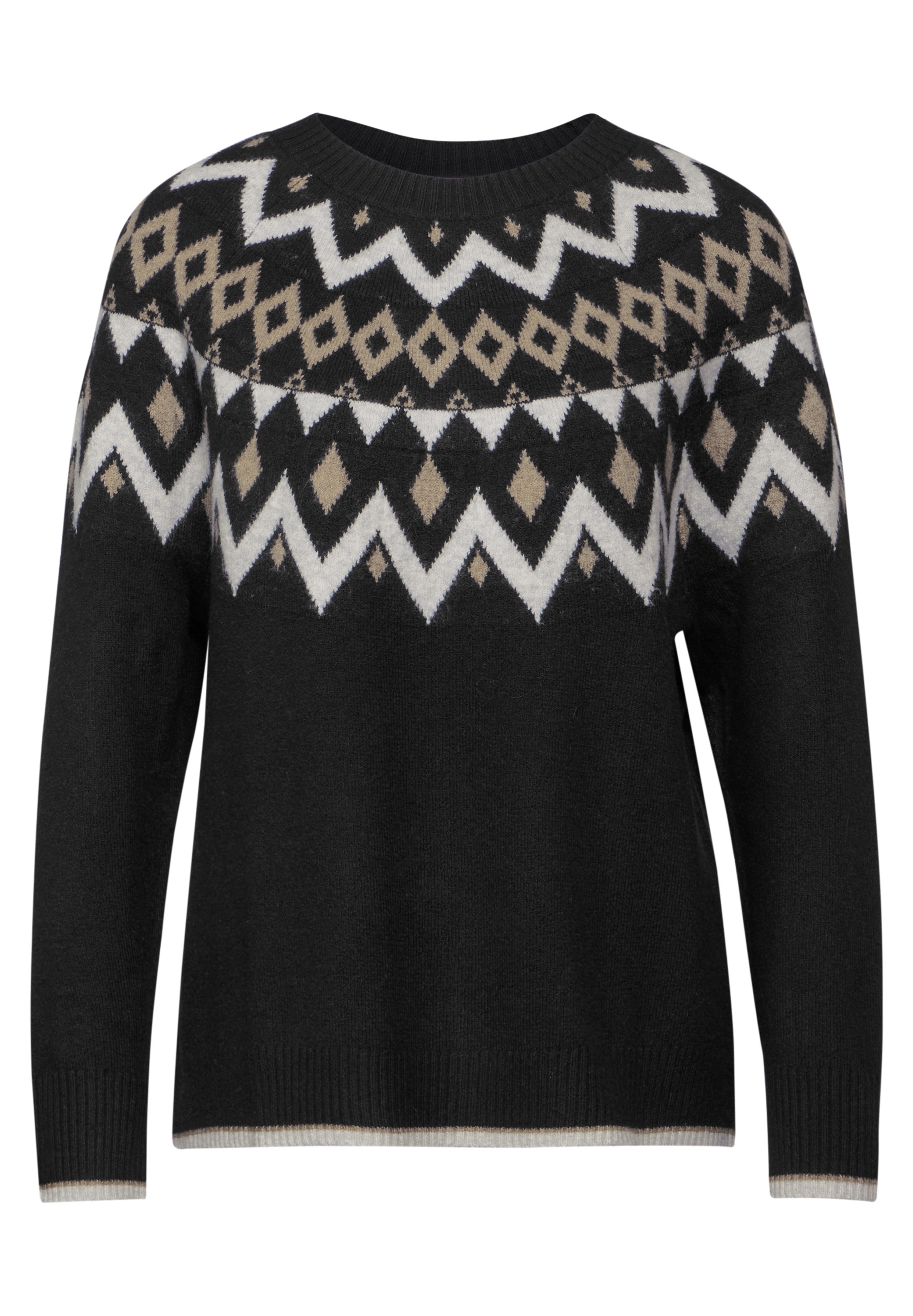 STREET ONE Strickpullover, mit Stehkragen