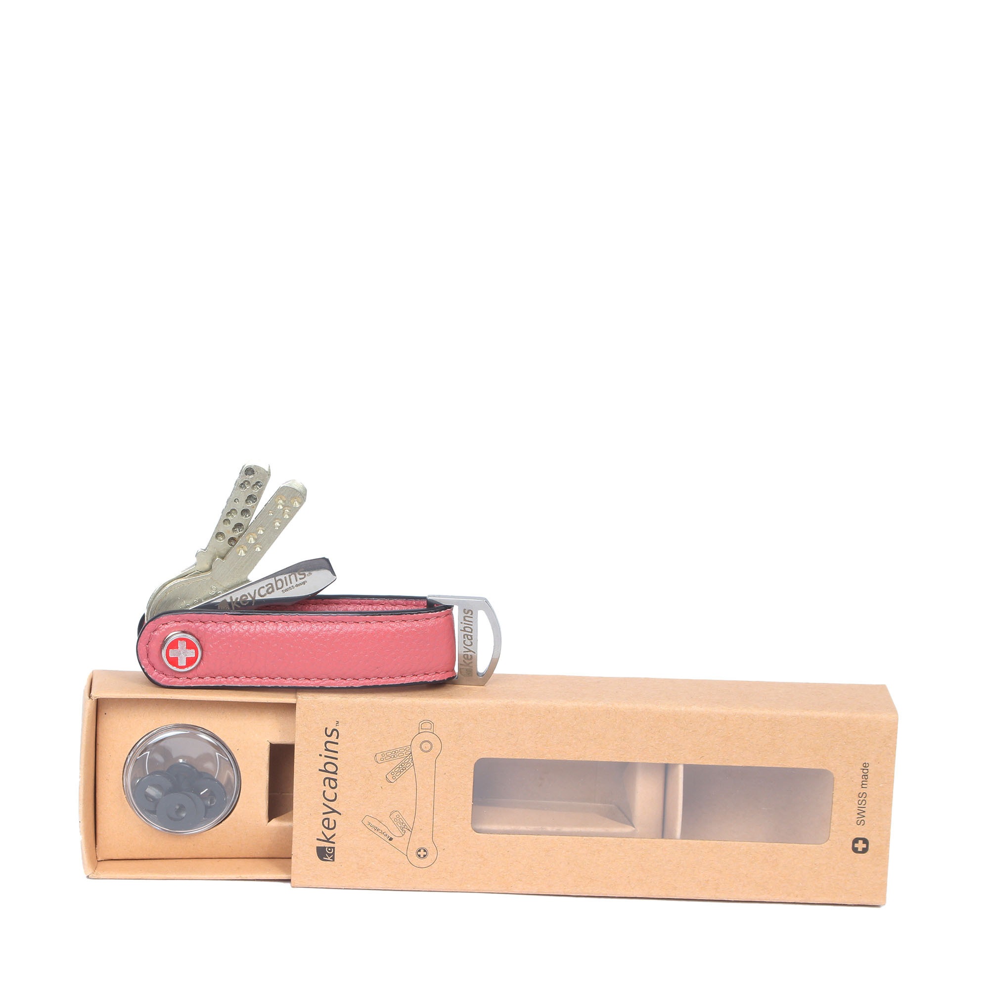 keycabins Schlüsselanhänger »Loop-leather S4«, SWISS Design