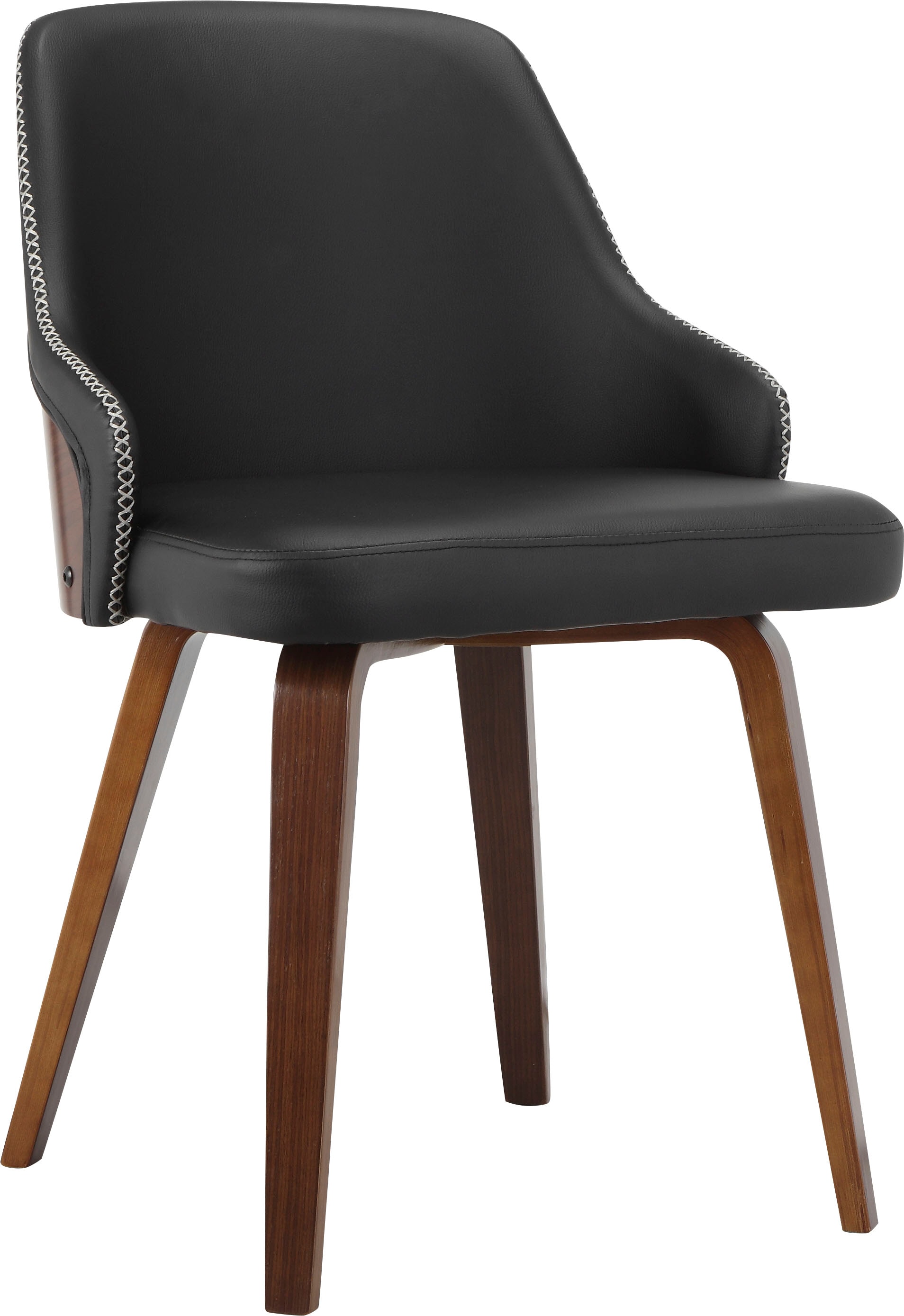 OTTO home Esszimmerstuhl "Bojan" () 2 Stk.pflegeleichtes Kunstleder, Sitz- und Rücken gepolstert, Sitzhöhe 47 cm